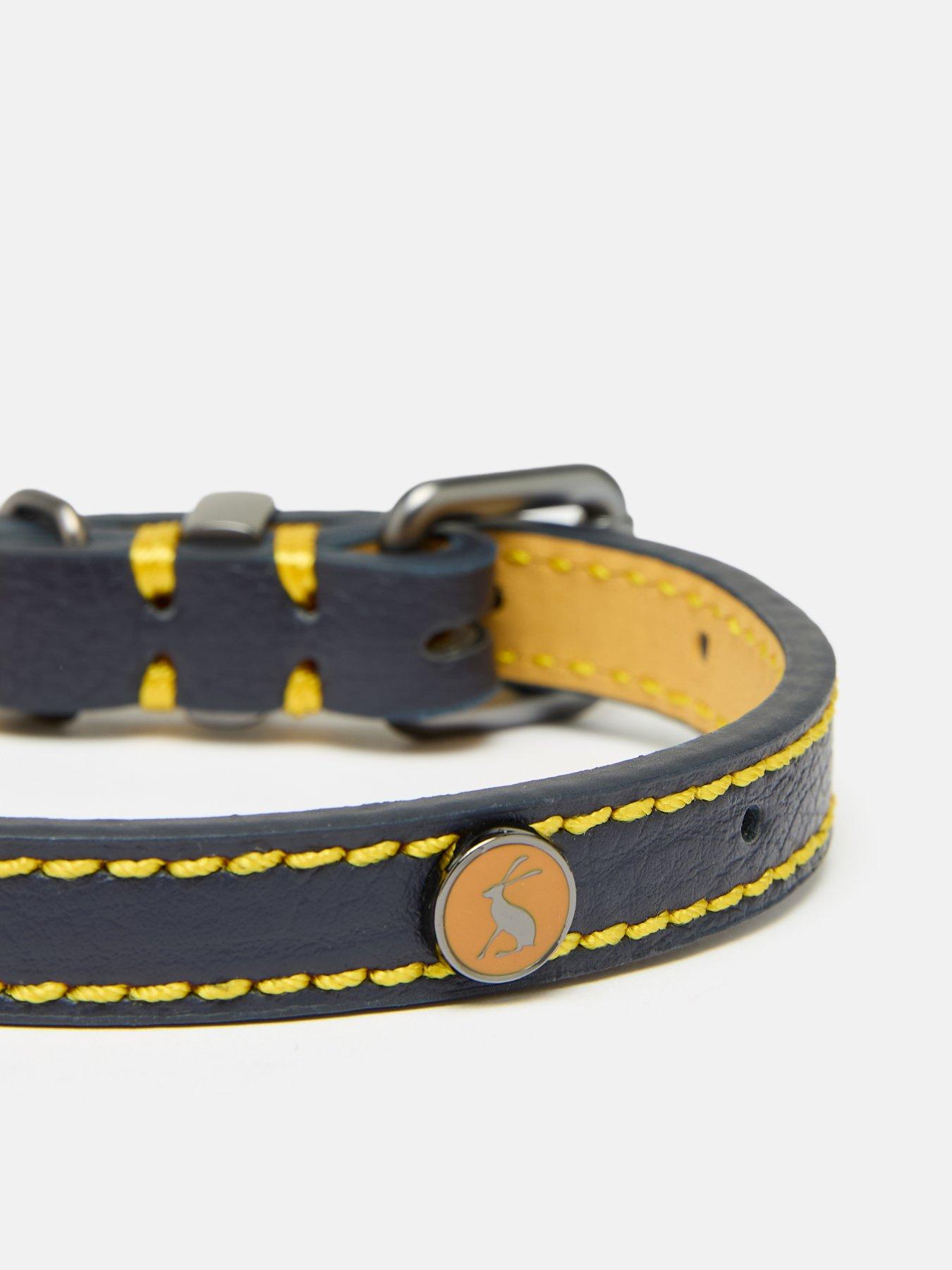 undefined Navy Leather Collar M