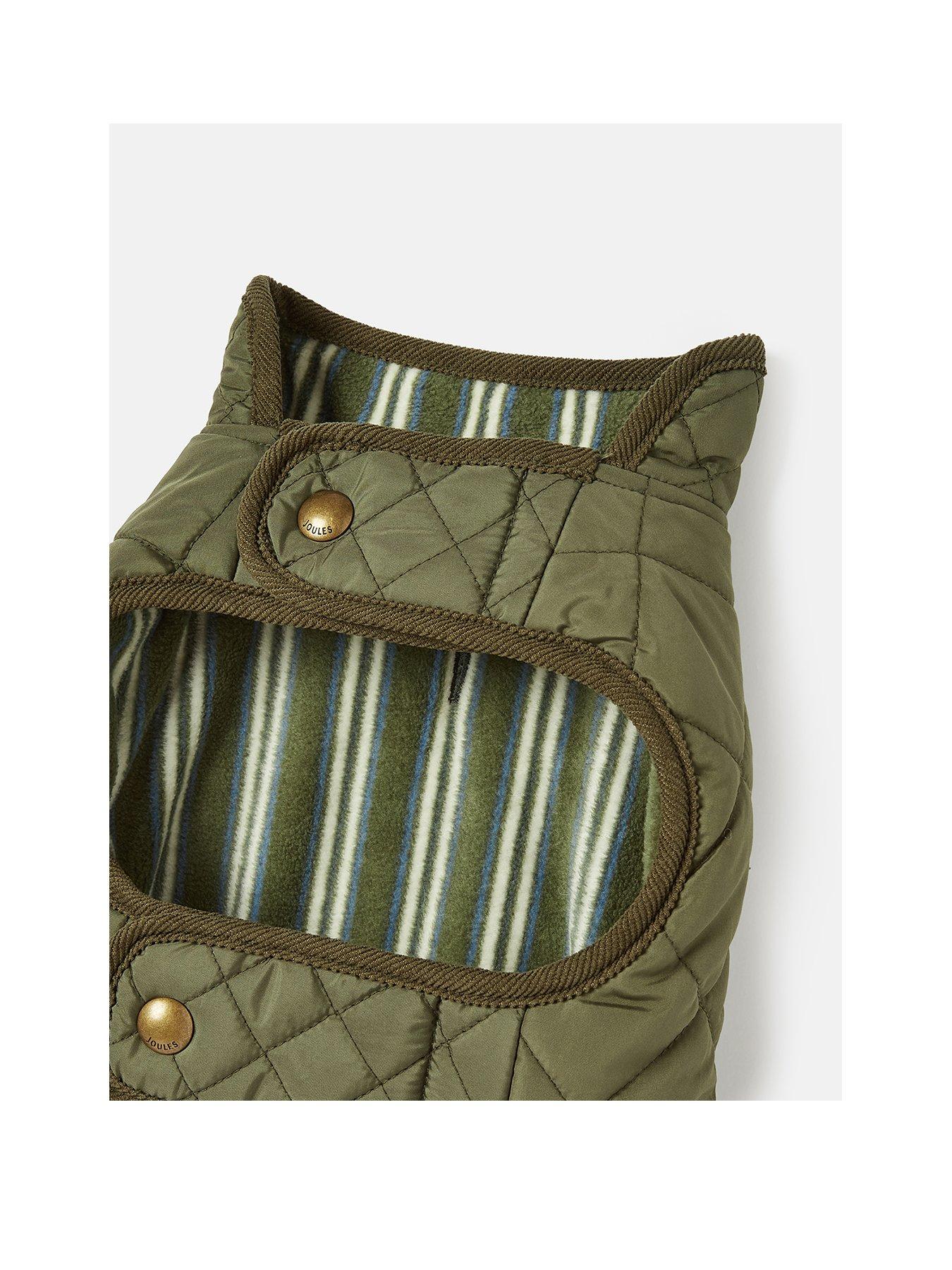  image of joules-khaki-quilted-coat-l