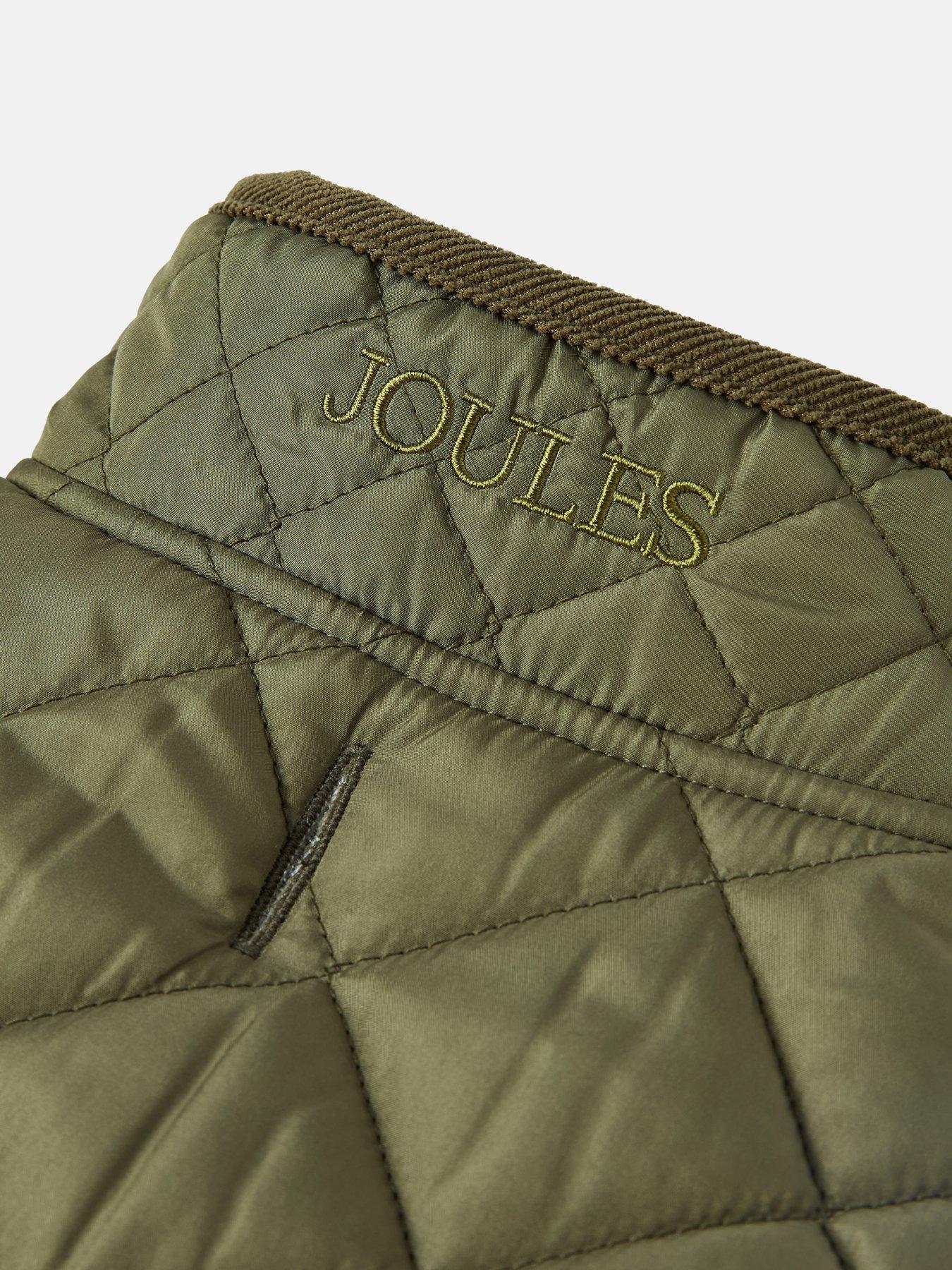  image of joules-khaki-quilted-coat-l
