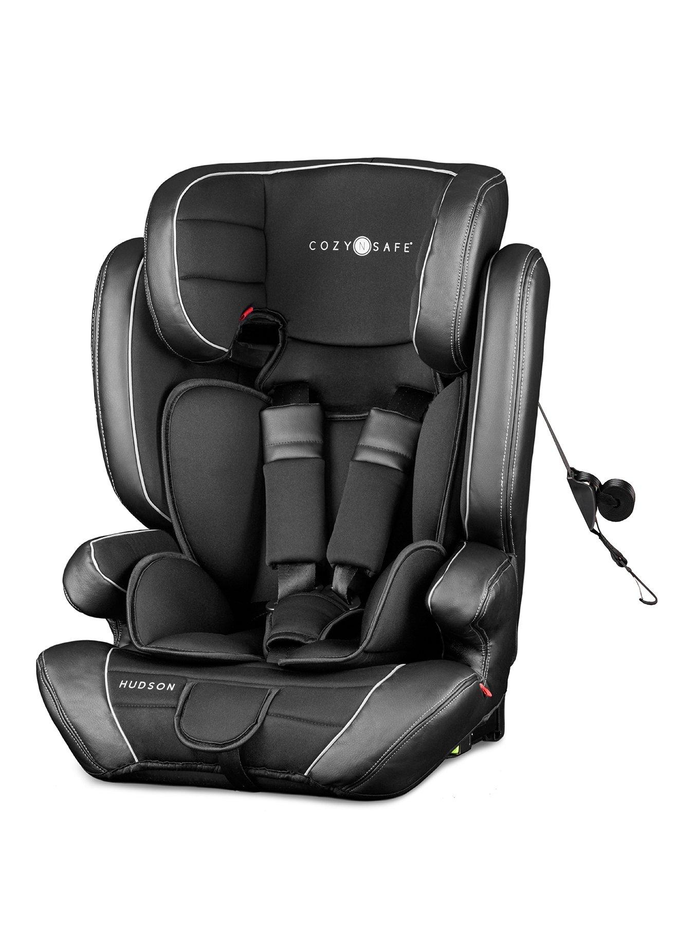 Image 1 of 6 of Cozy N Safe Hudson Group 1/2/3 25kg Harness Car Seats - Black