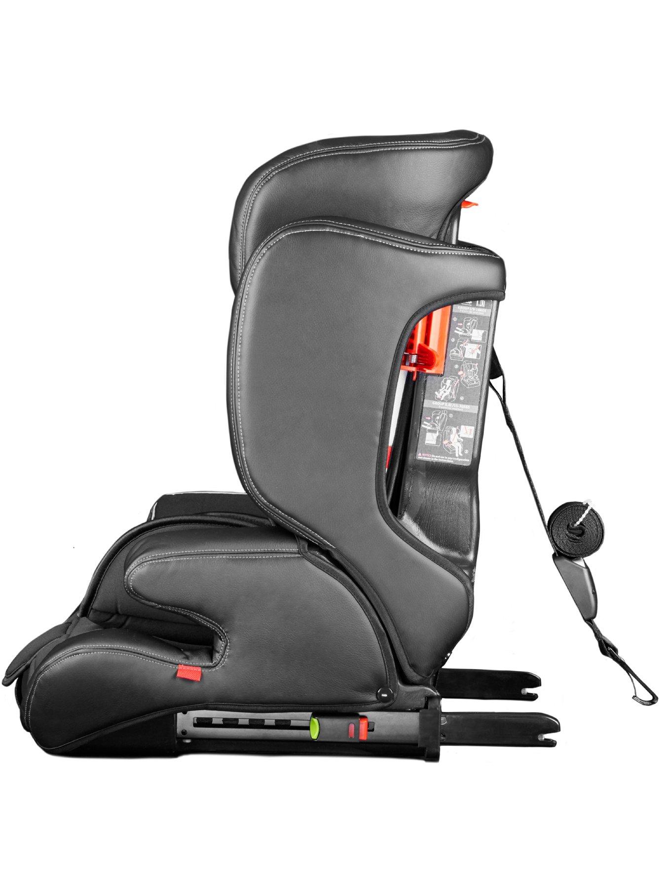 Image 2 of 6 of Cozy N Safe Hudson Group 1/2/3 25kg Harness Car Seats - Black