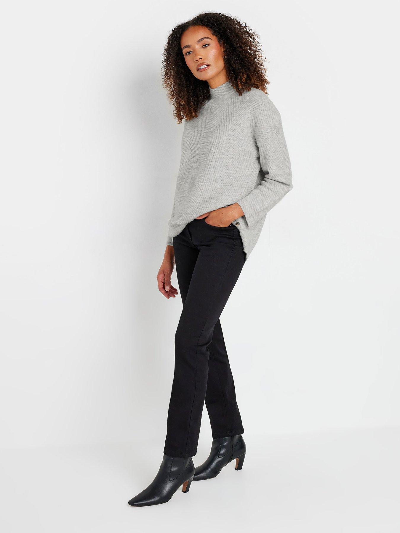  image of mco-chevron-stitch-jumper-grey