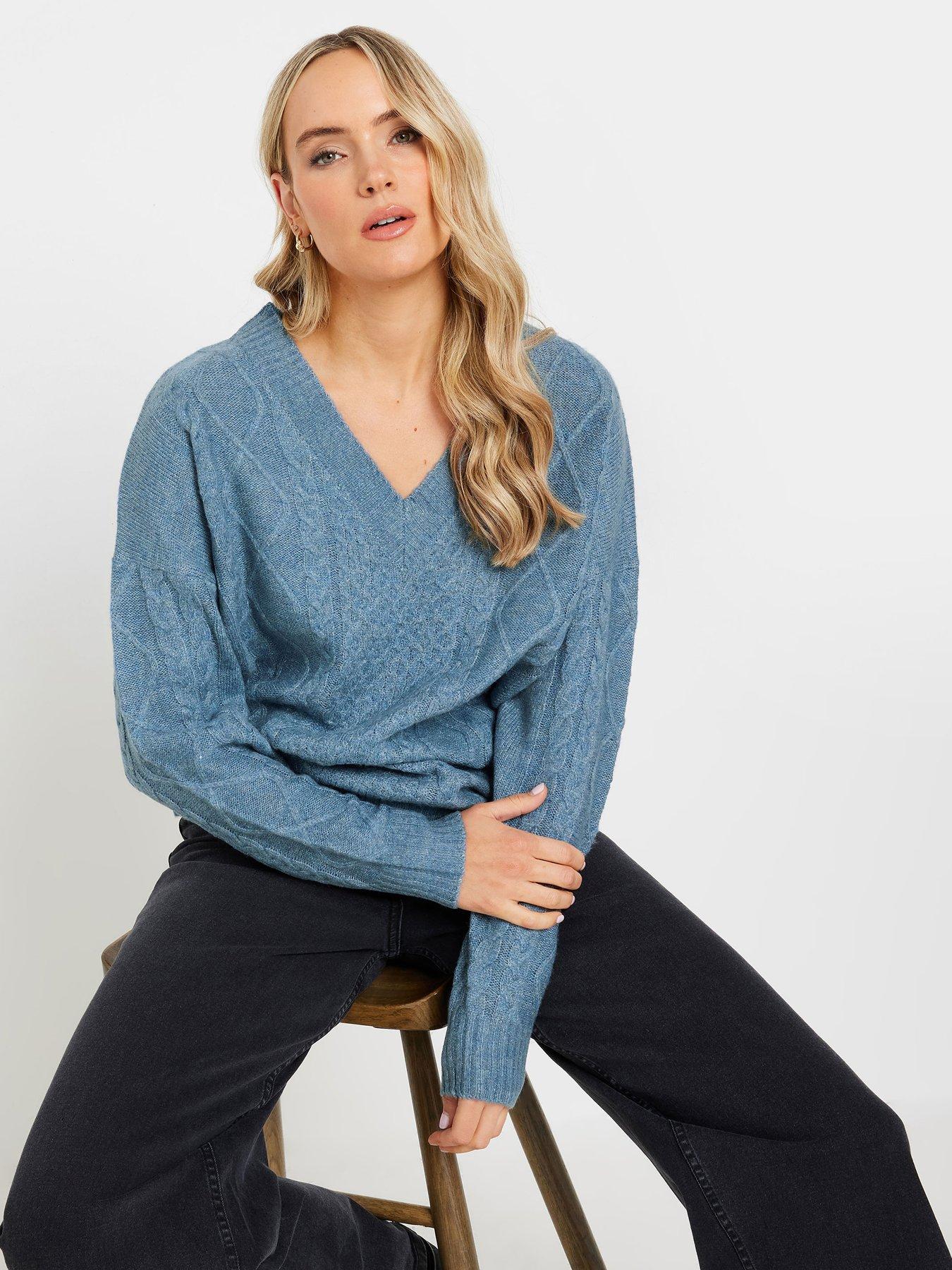 undefined Tall V Front Jumper - Blue