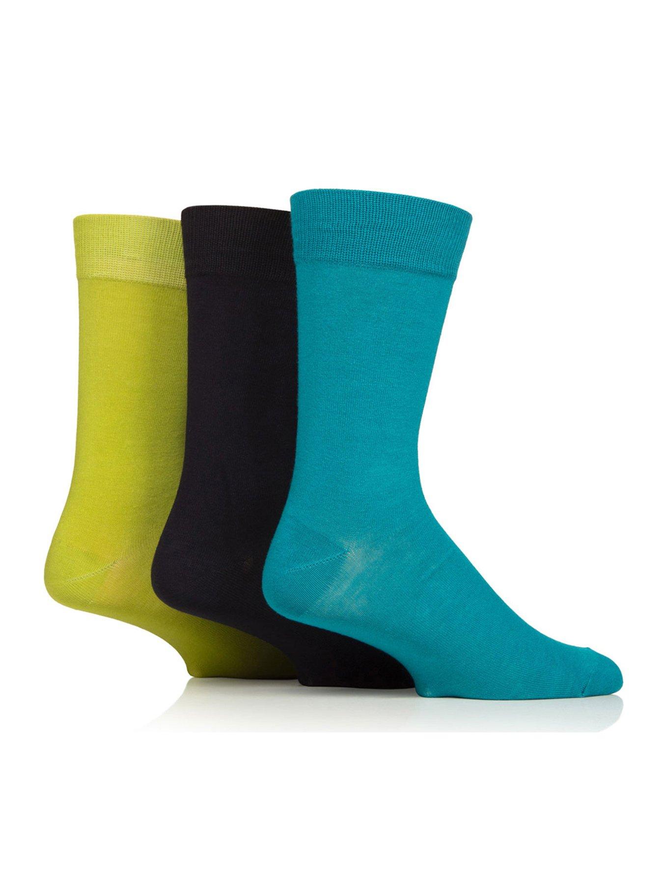 undefined Glen Muir 3Pk Fashion Bamboo Crew Socks - Multi