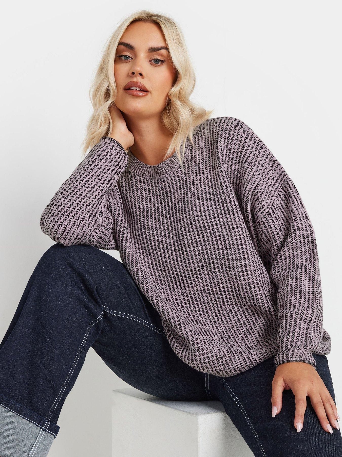 undefined Curve Drop Shoulder Twist Jumper - Pink