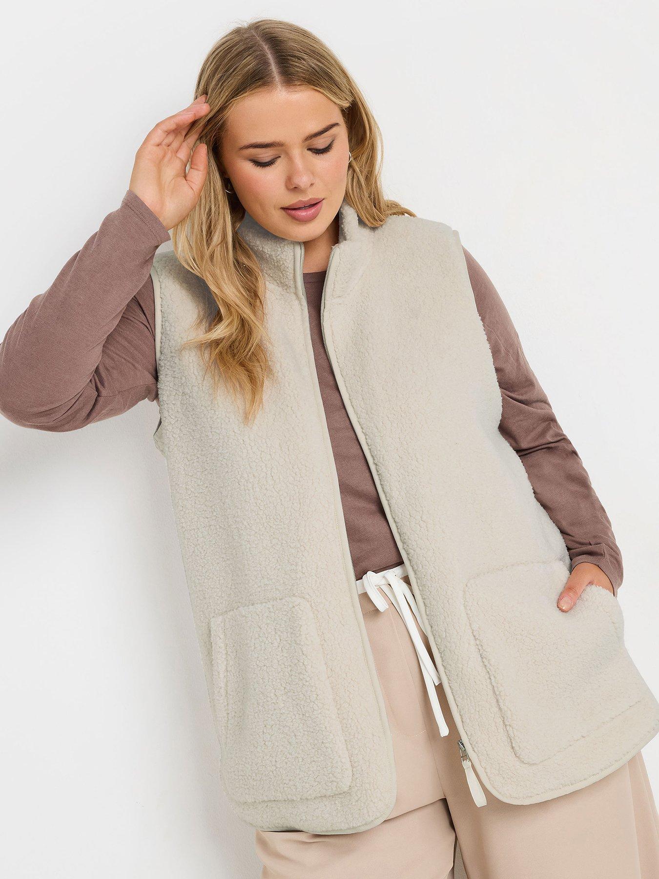 undefined Curve Borg Gilet - Ivory