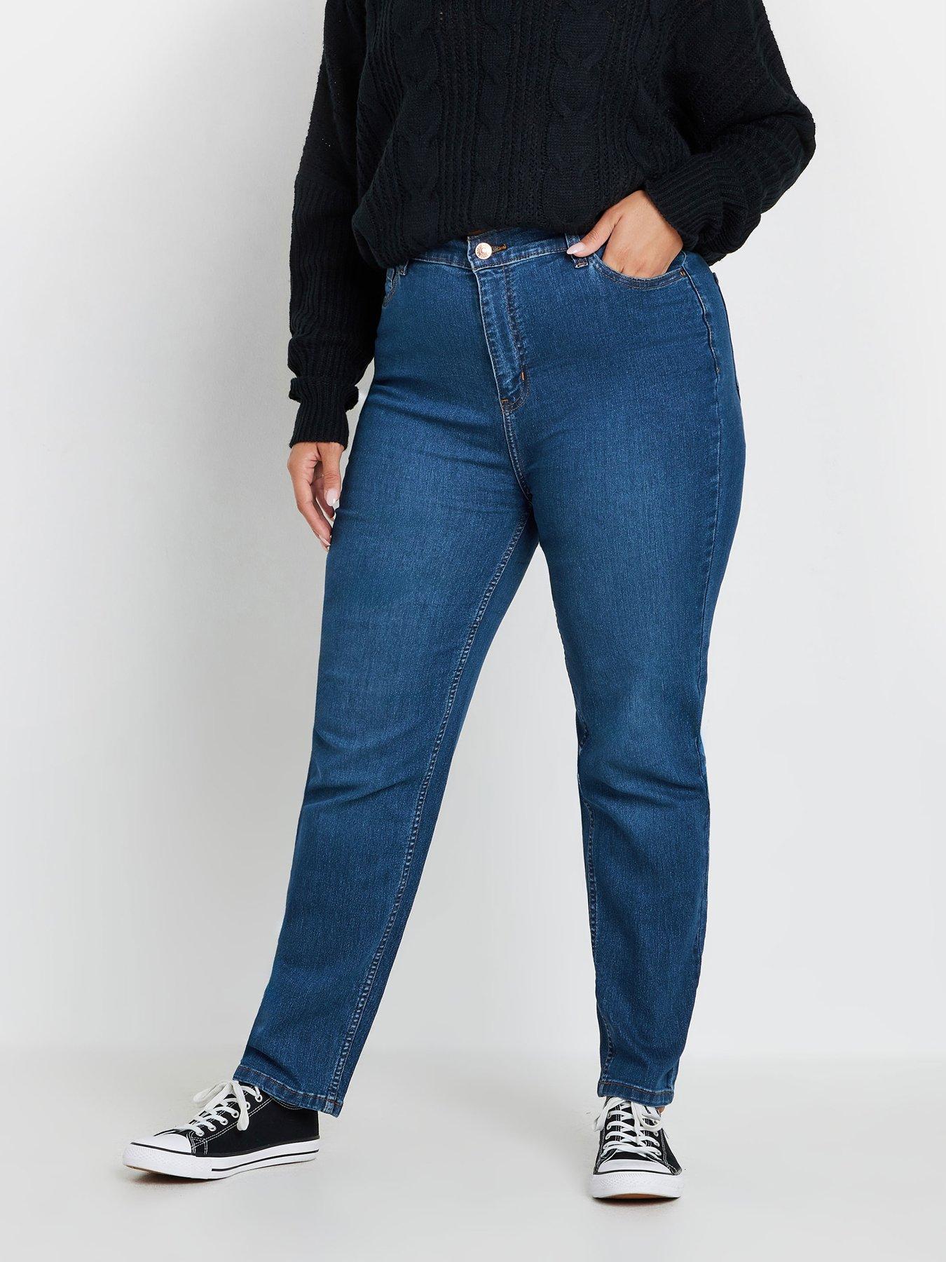 undefined Curve Ruby Straight Leg Jean 28" - Blue