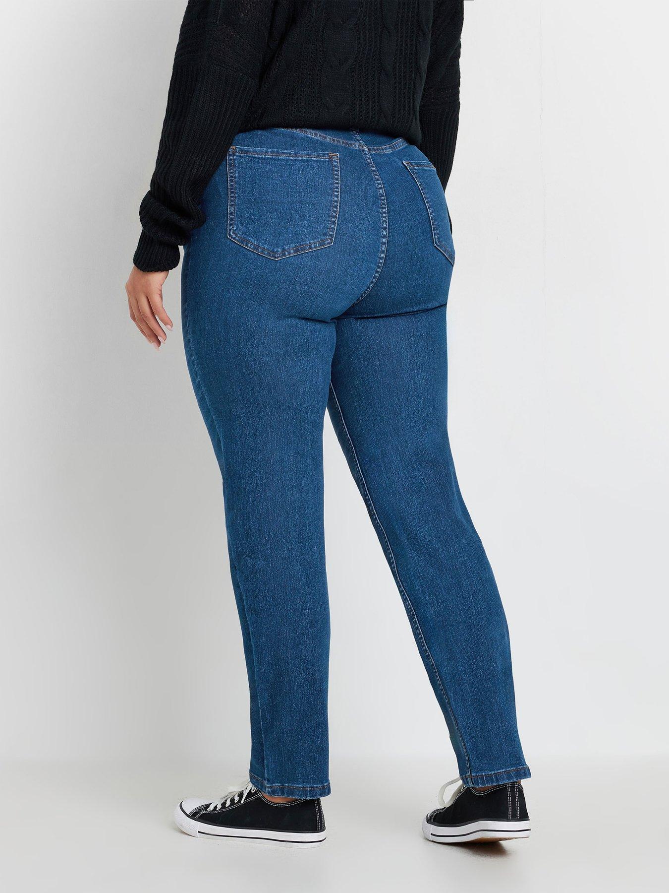  image of yours-curve-ruby-straight-leg-jean-28-blue