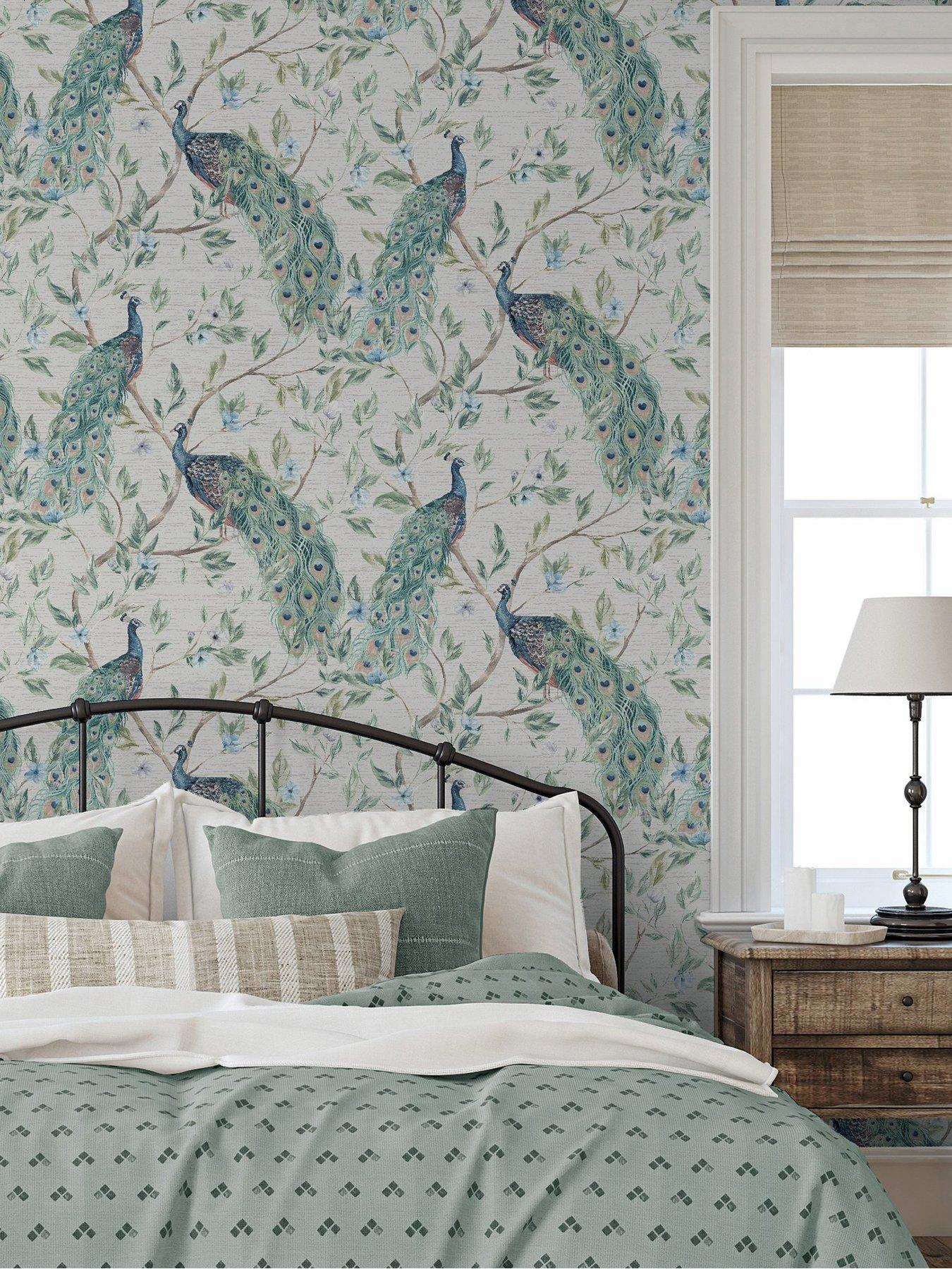 ARTHOUSE Keeka Bird Blue Wallpaper