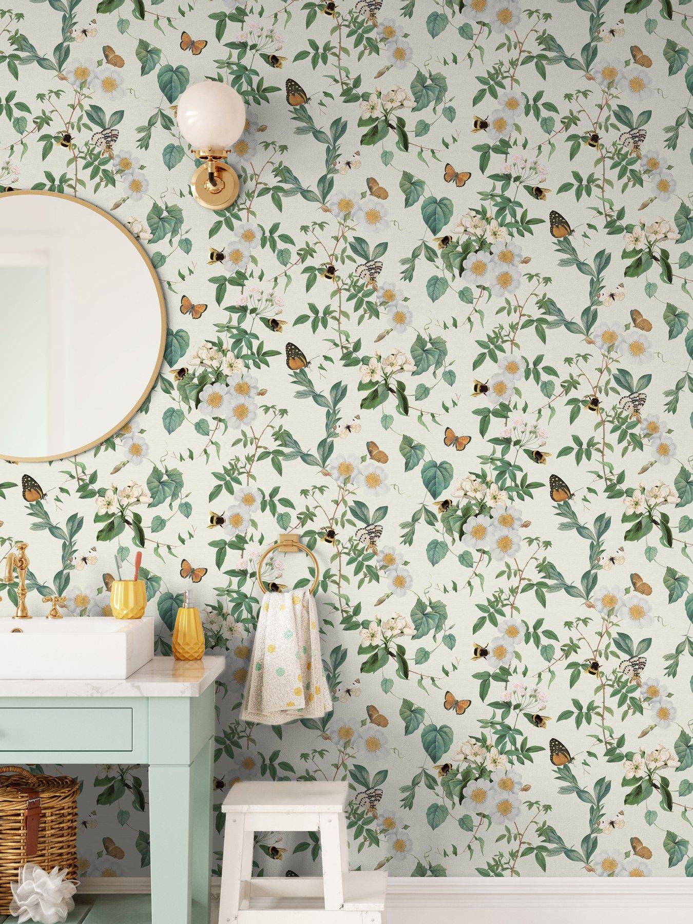 arthouse-bumblebee-trail-cream-wallpaper