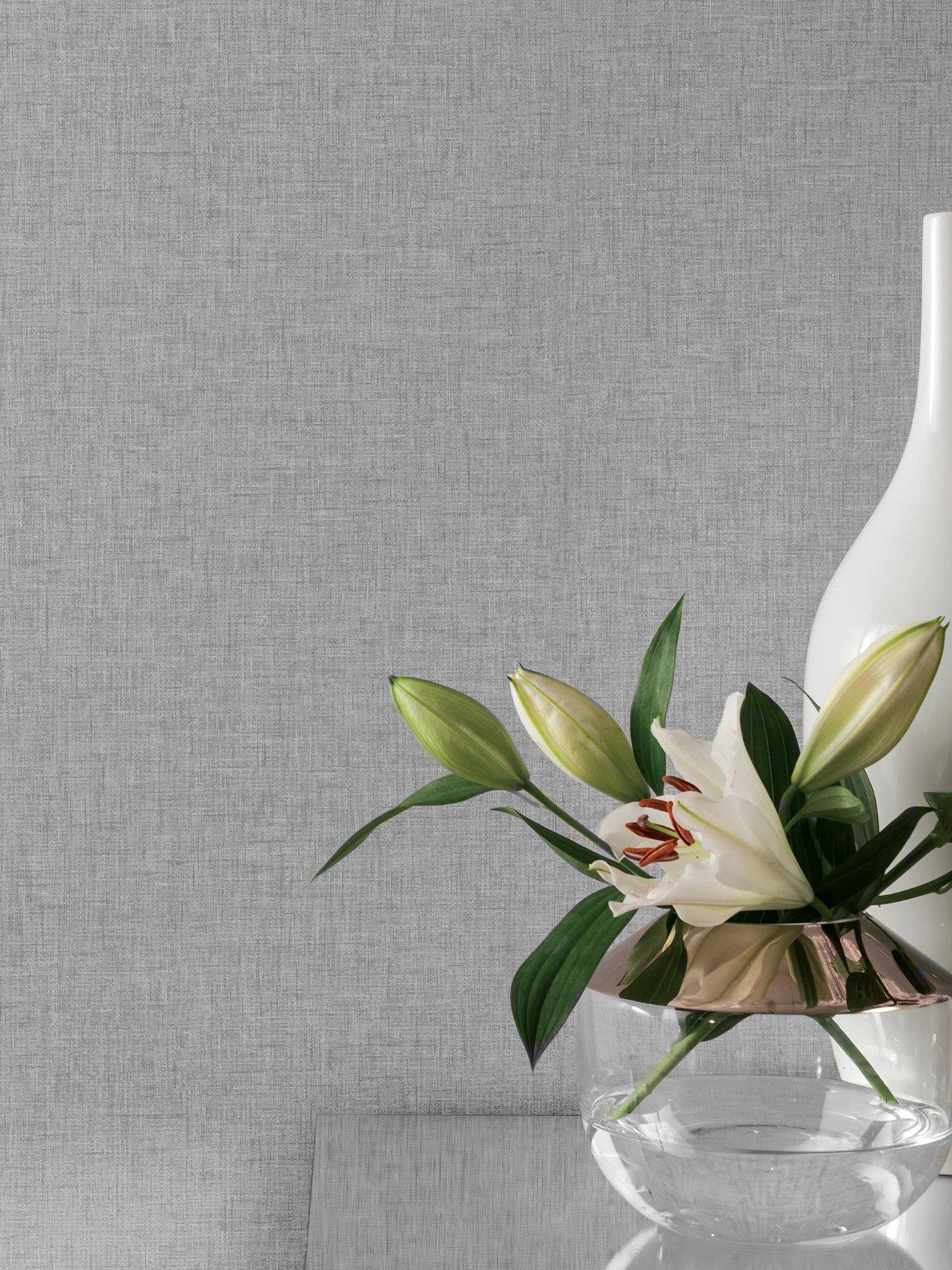 arthouse-linen-texture-mid-grey-wallpaper