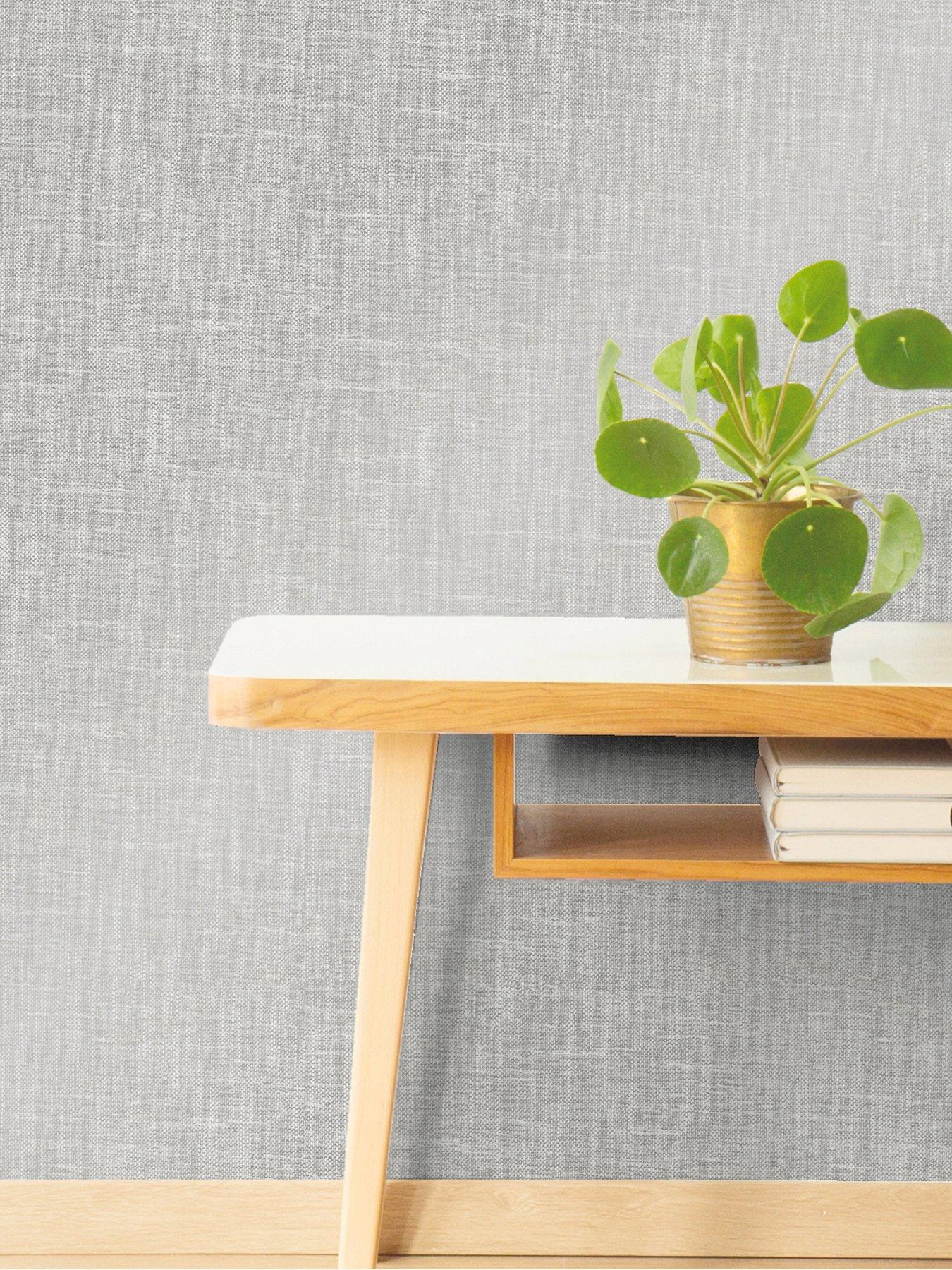 undefined Crown Scandi Texture Grey Wallpaper