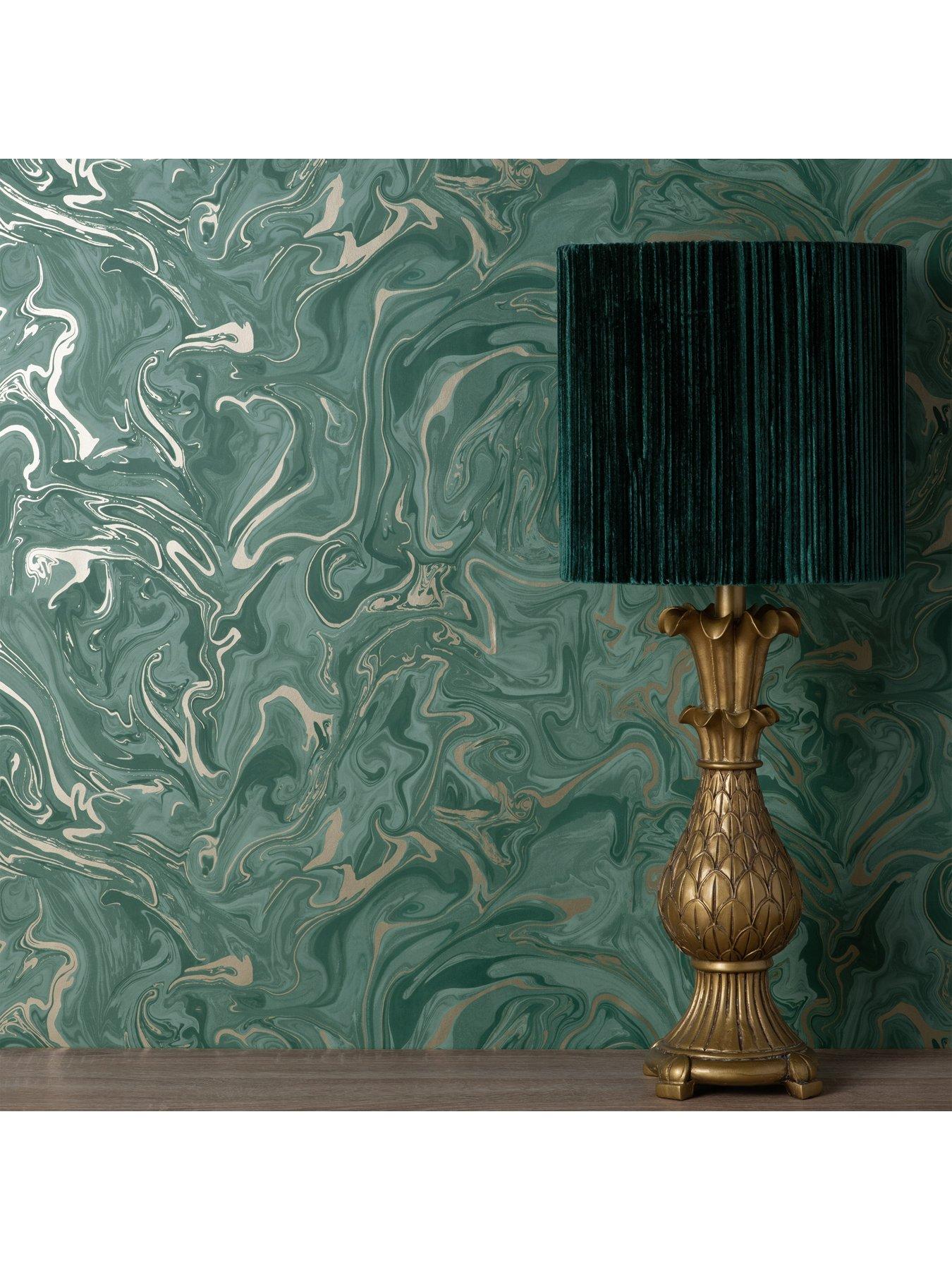  image of fine-decor-distinctive-marble-emerald-green-wallpaper