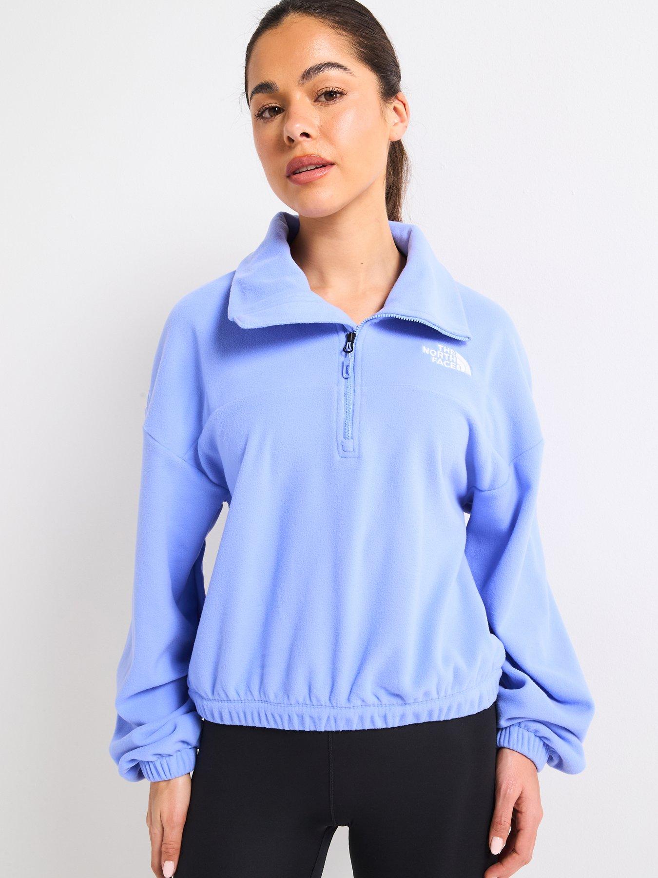 the-north-face-womens-100-glacier-half-zip-fleece-blue