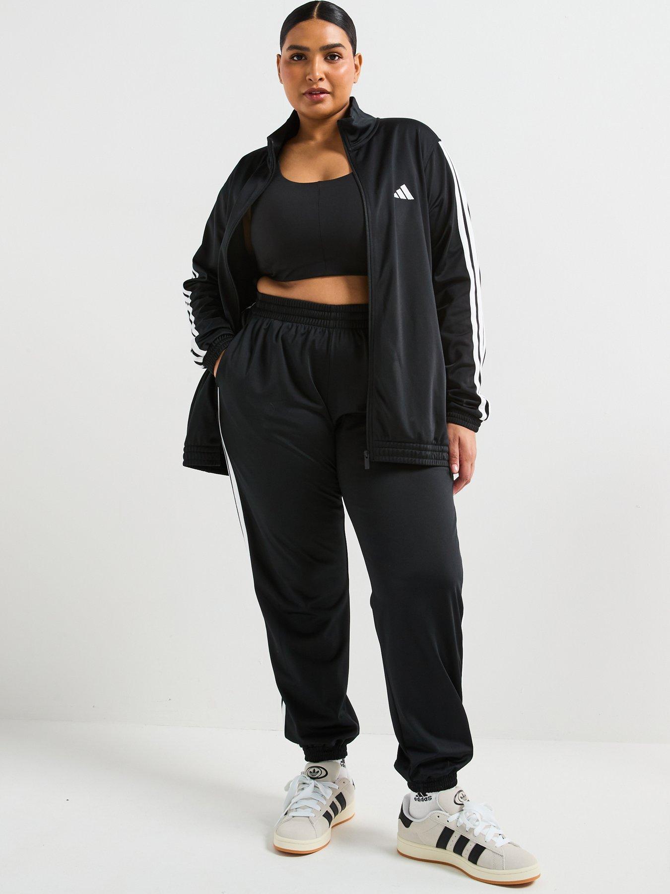 adidas Sportswear Womens Plus Size Tricot 3-stripes Tracksuit