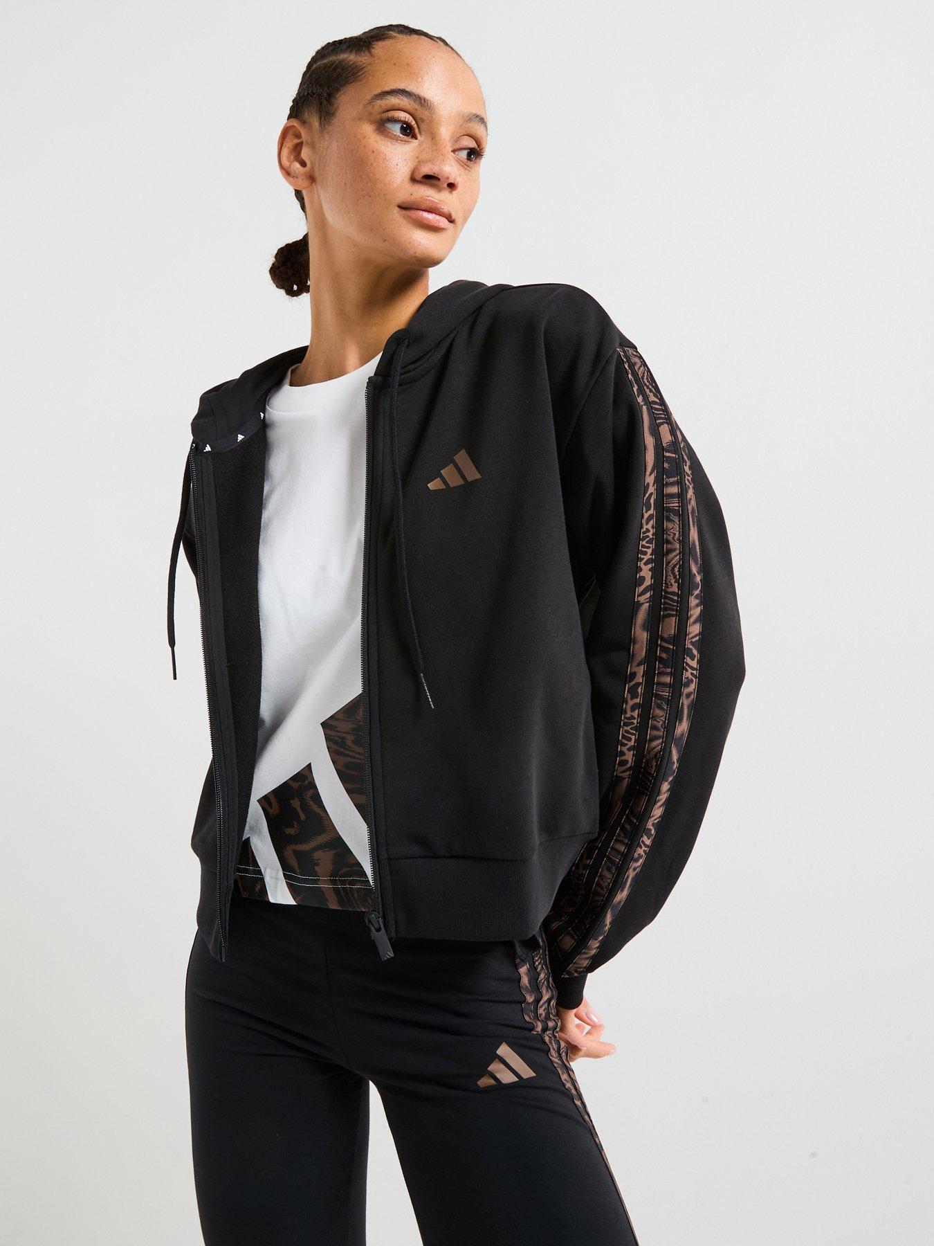 adidas-sportswear-womens-essentials-animal-french-terry-full-zip-hoodie-black