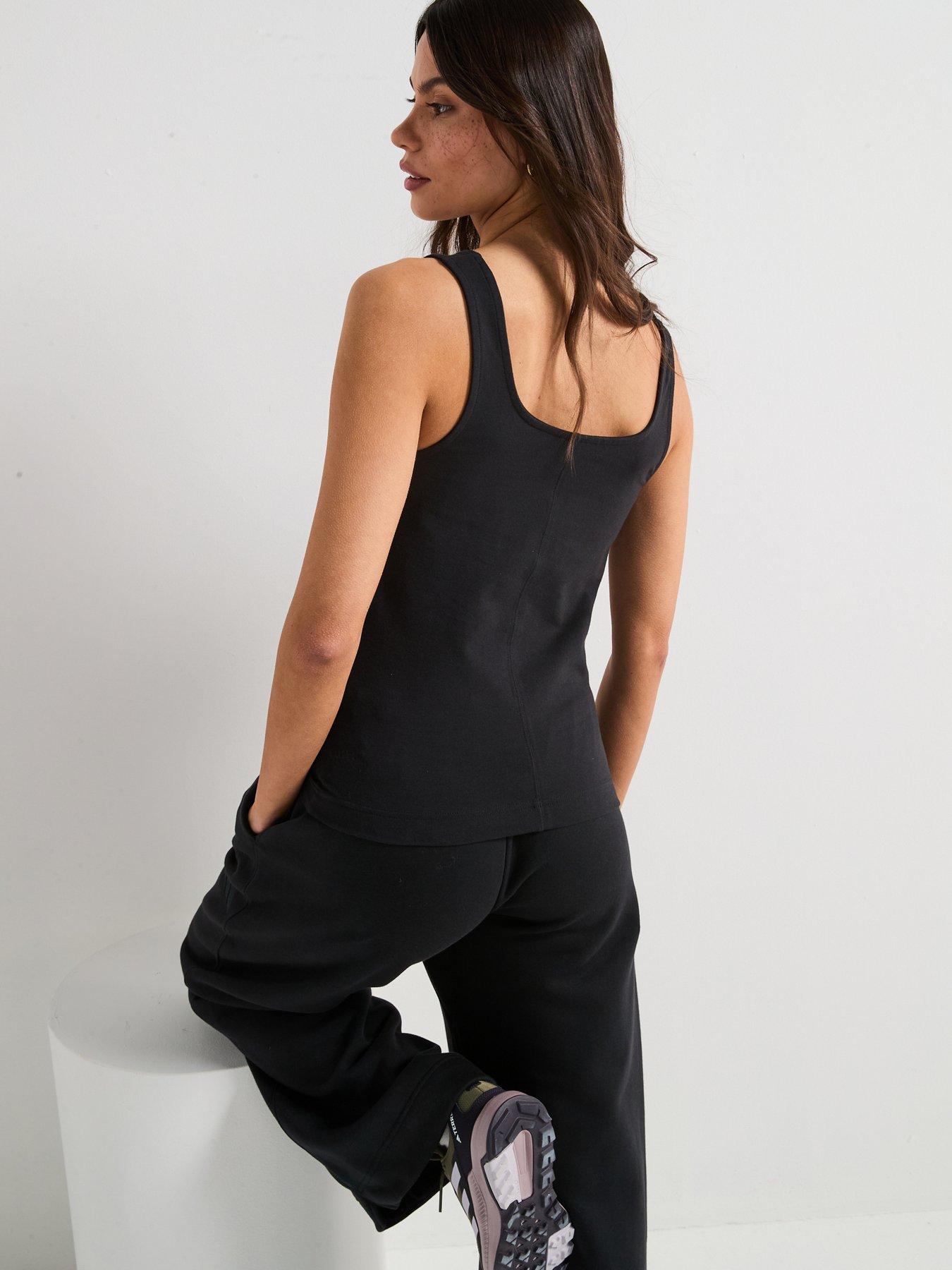  image of adidas-sportswear-womens-all-szn-luxe-tank-top-black