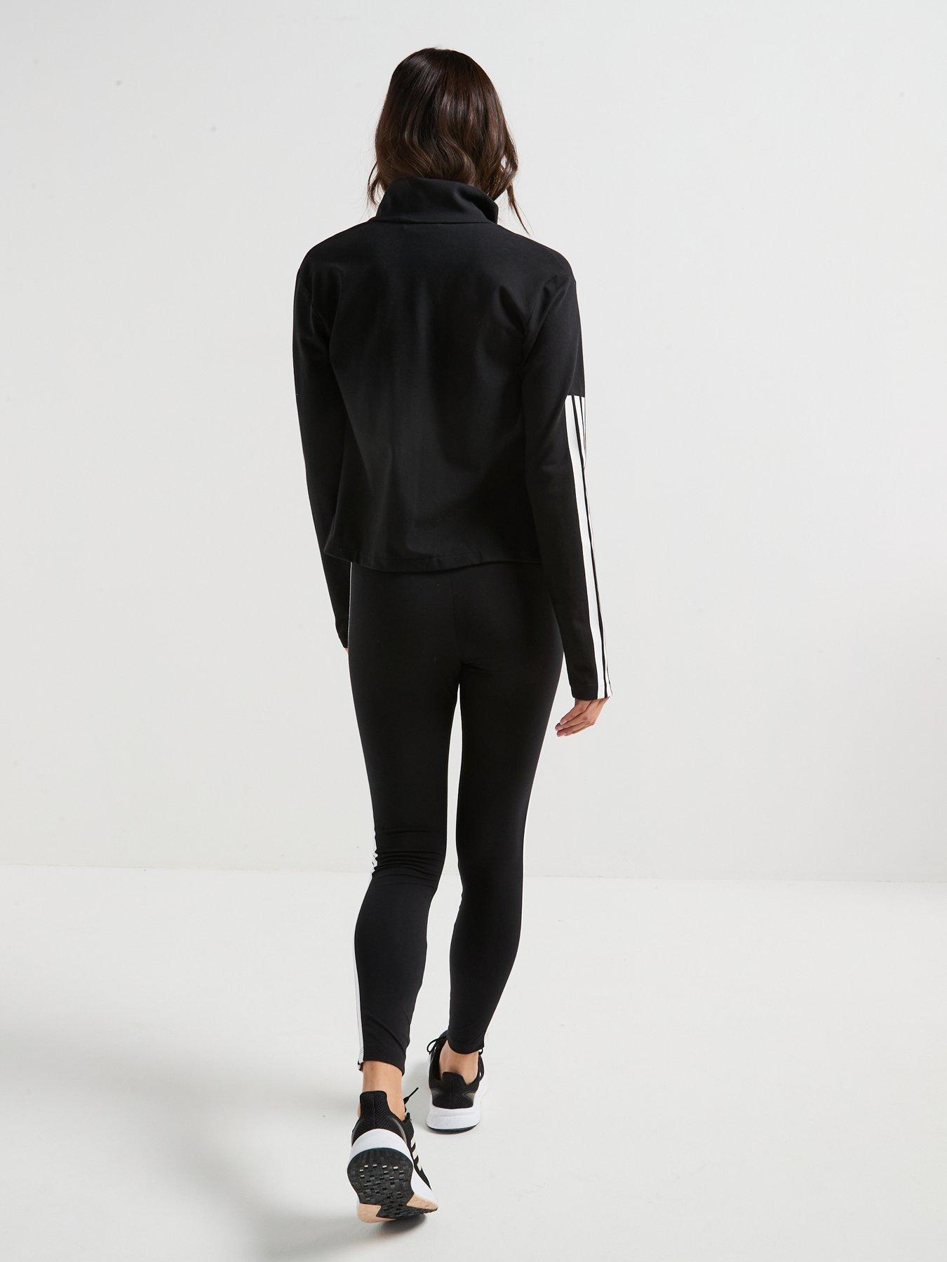  image of adidas-sportswear-womens-tiro-cut-3-stripes-high-neck-track-top-black