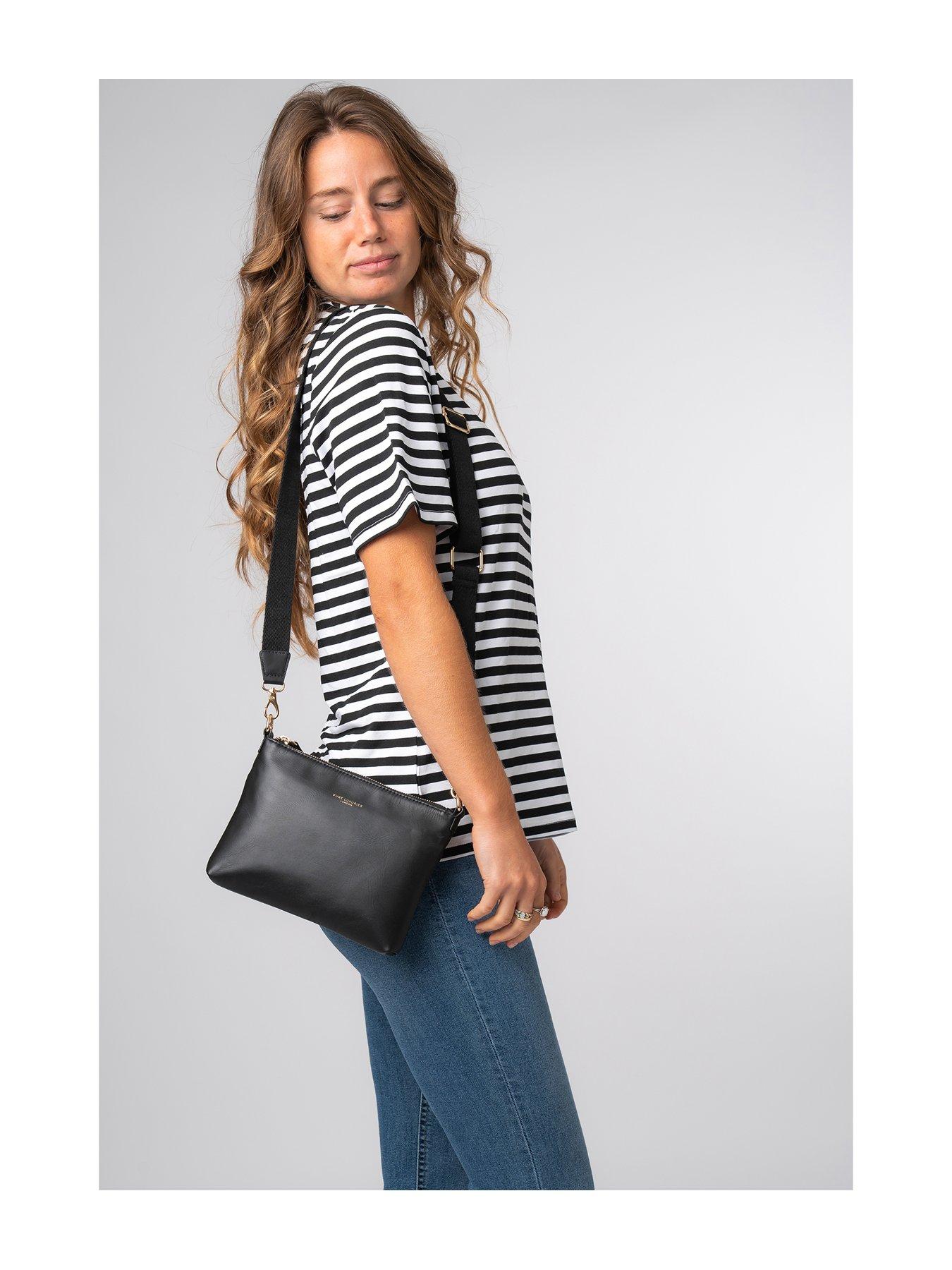  image of pure-luxuries-london-maria-nappa-leather-cross-body-clutch-bag