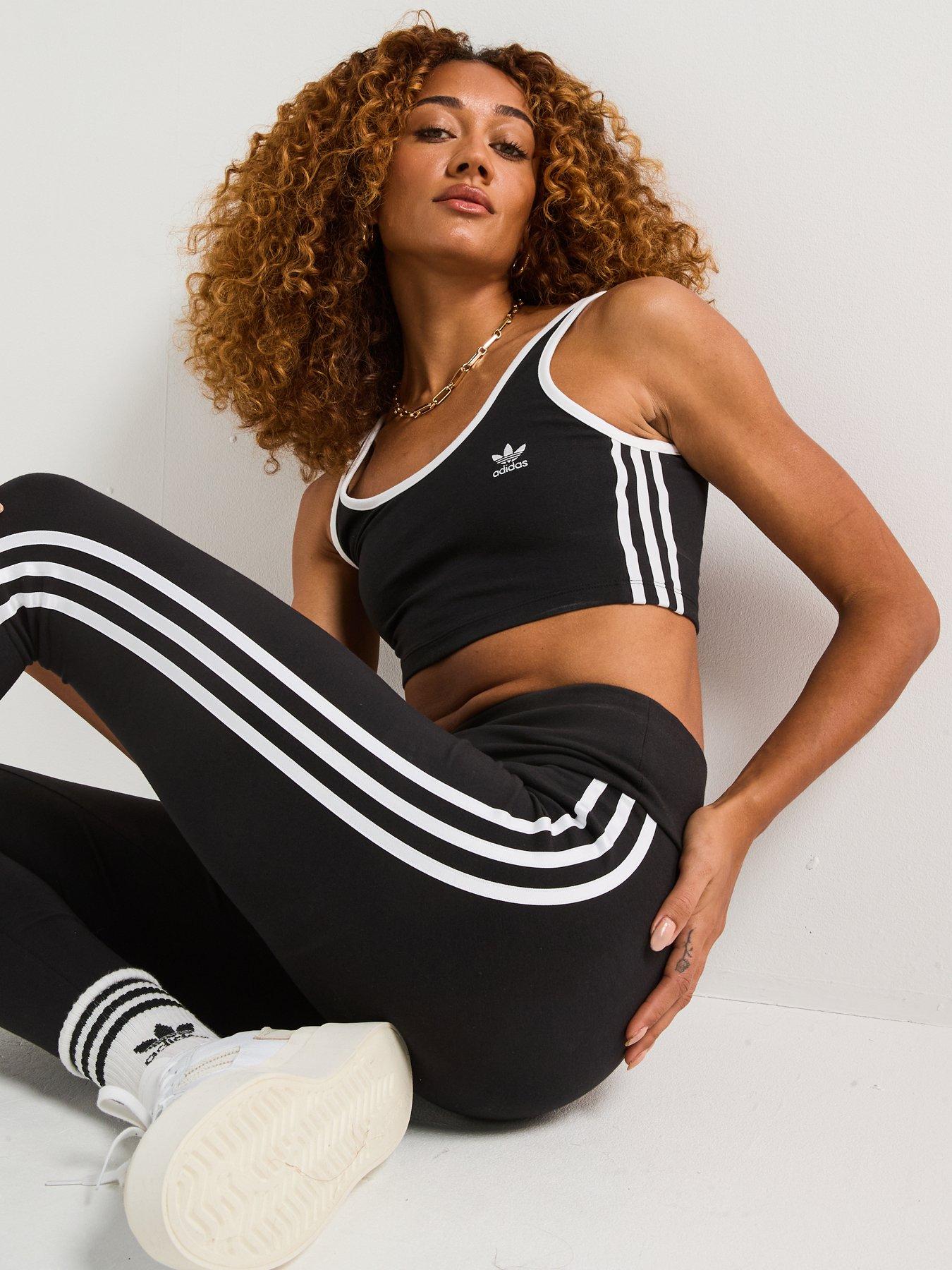  image of adidas-originals-womens-3-stripes-bra-top-black