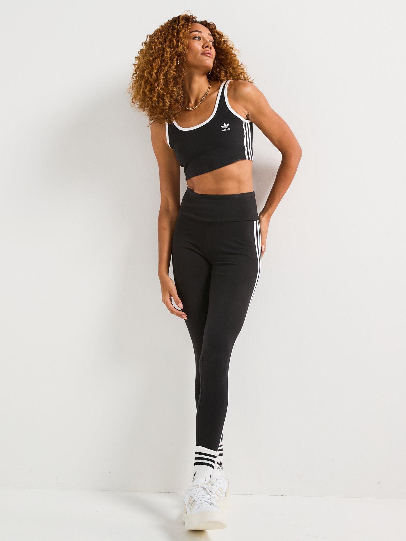  image of adidas-originals-womens-3-stripes-bra-top-black