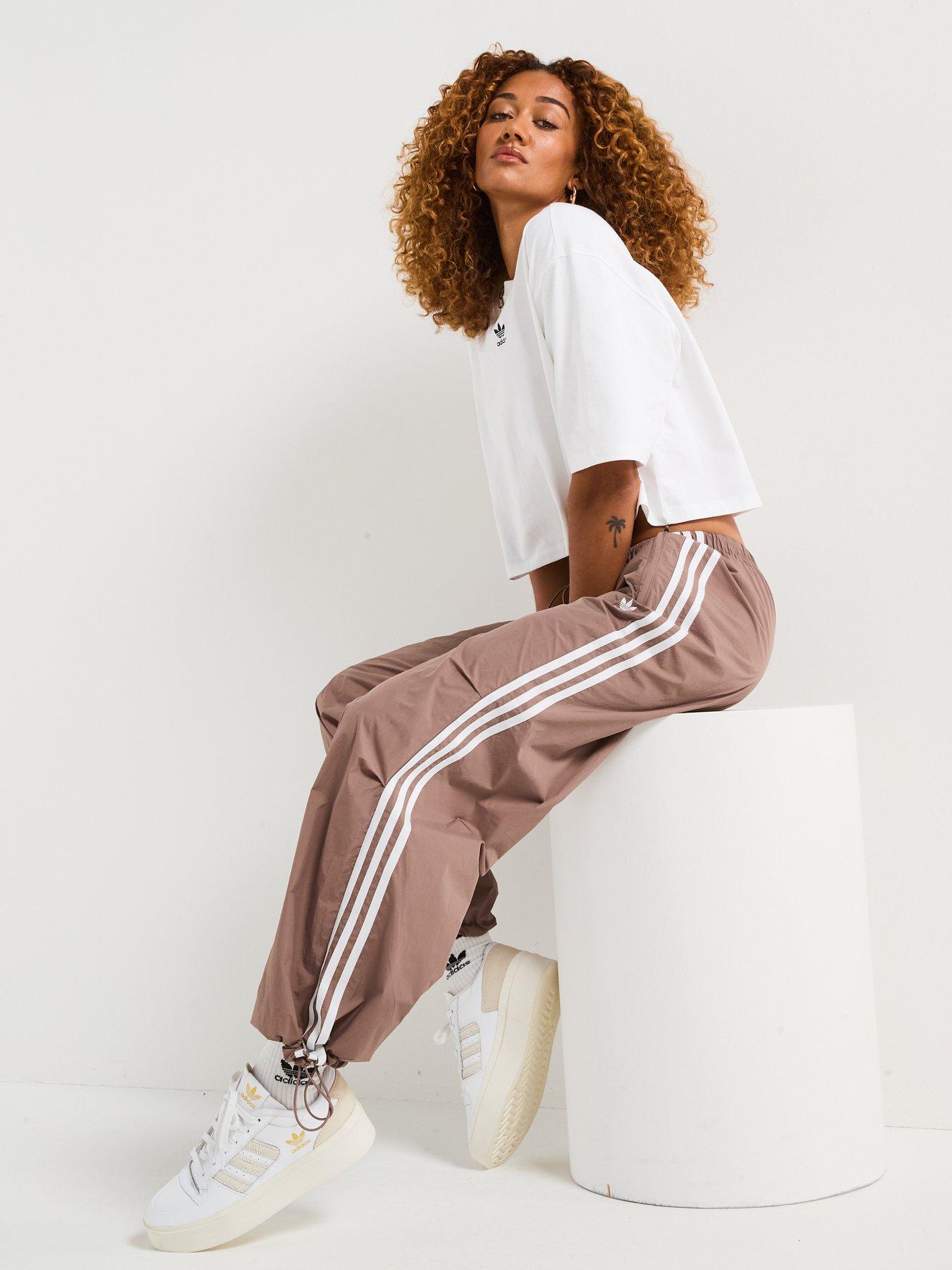 adidas Originals Womens 3-stripes Parachute Tracksuit Bottoms