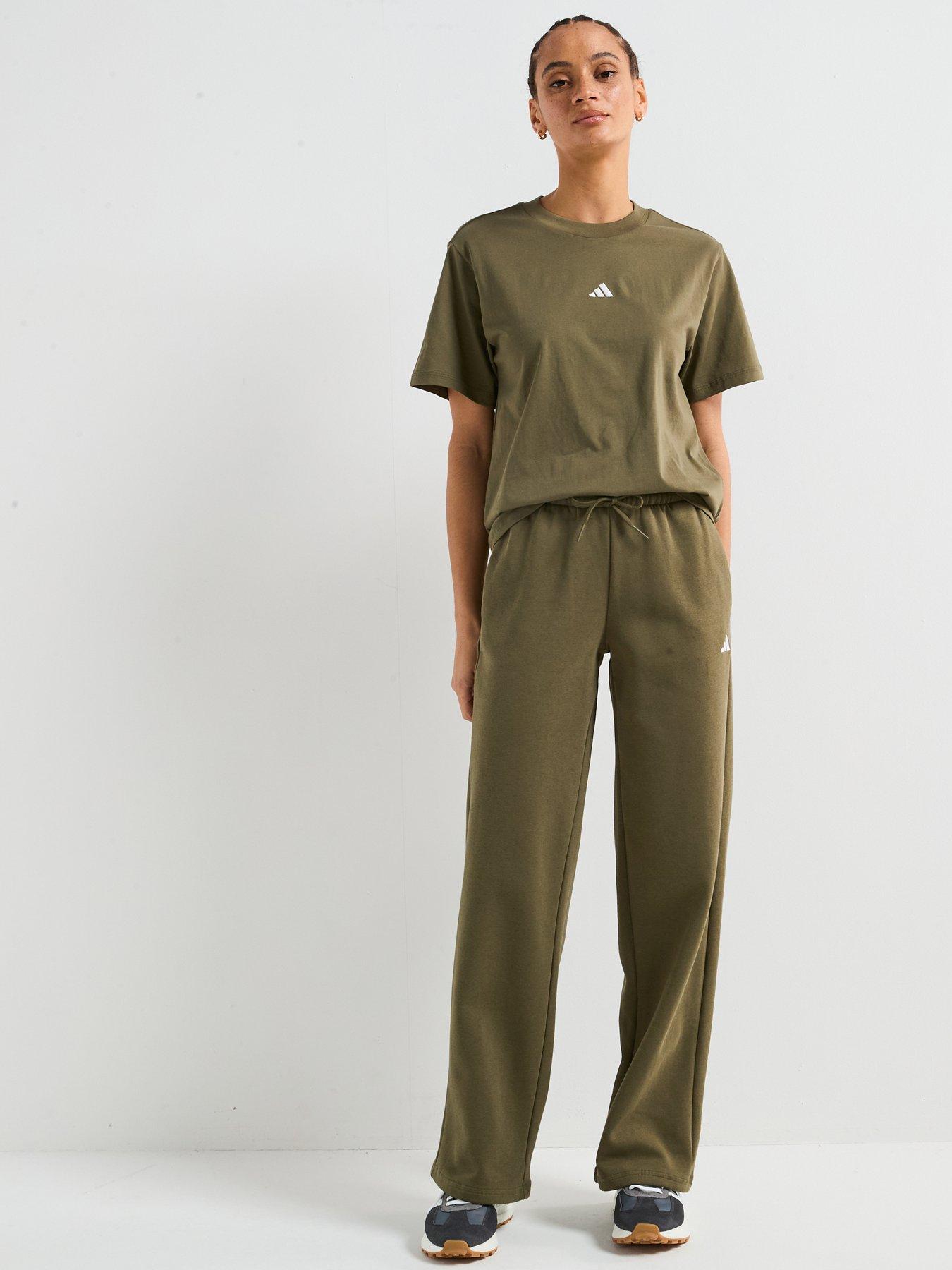  image of adidas-sportswear-womens-essentials-cotton-t-shirt-green