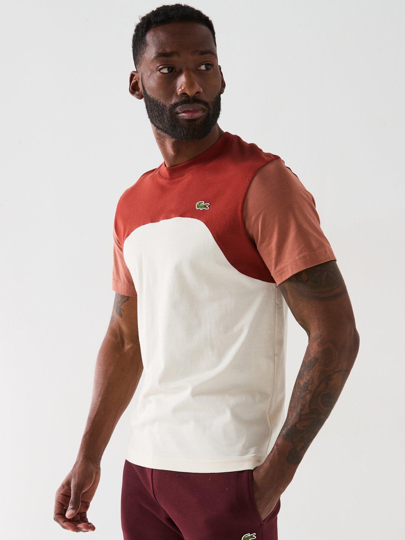 lacoste-classic-fit-jersey-colourblock-t-shirt-brown