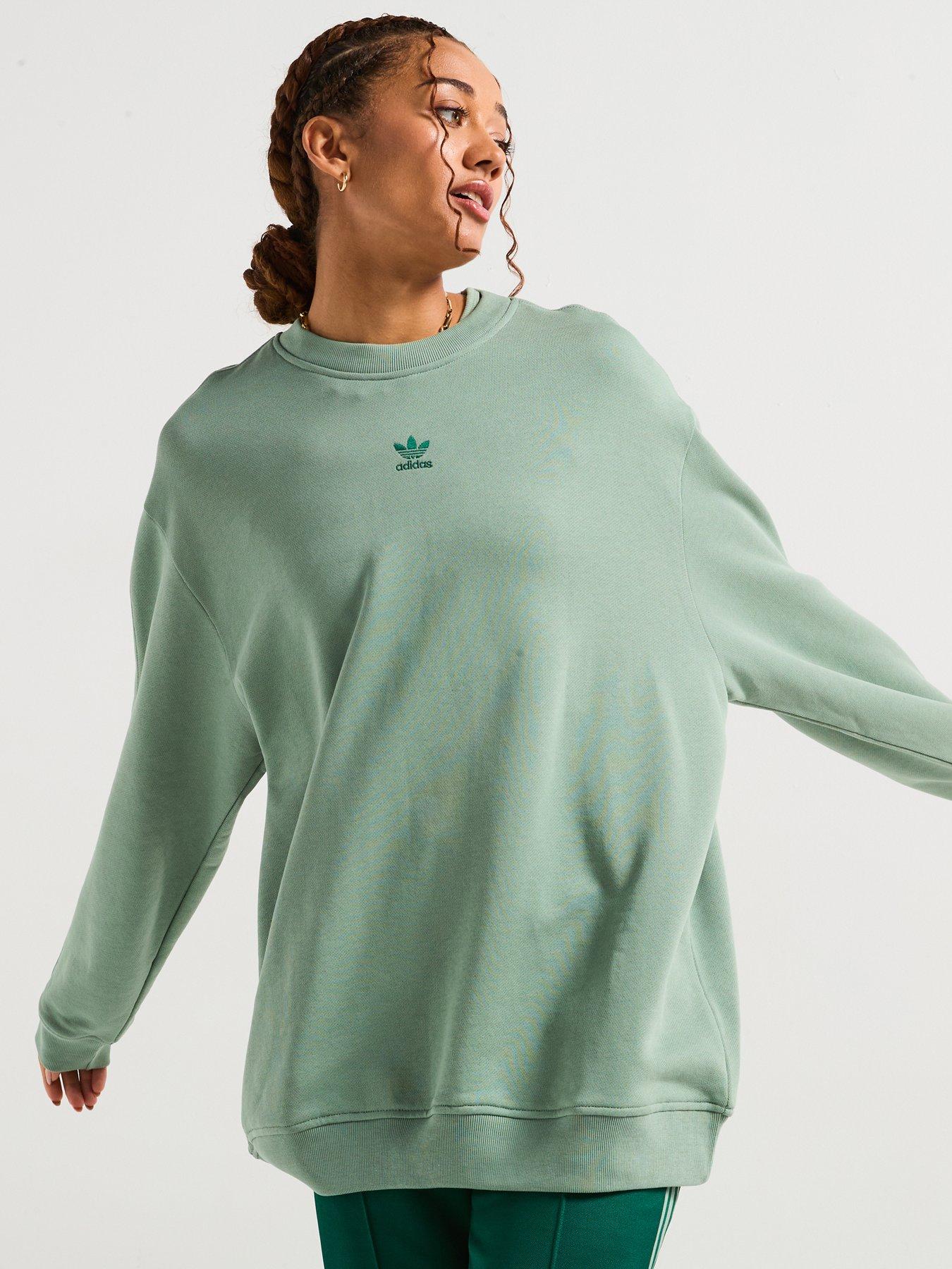 adidas-originals-womens-essentials-oversized-french-terry-sweatshirt-silver-green