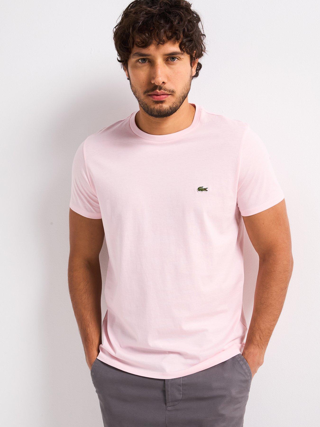 Lacoste Regular Fit Lightweight Cotton Pima Jersey T-Shirt - Light Pink