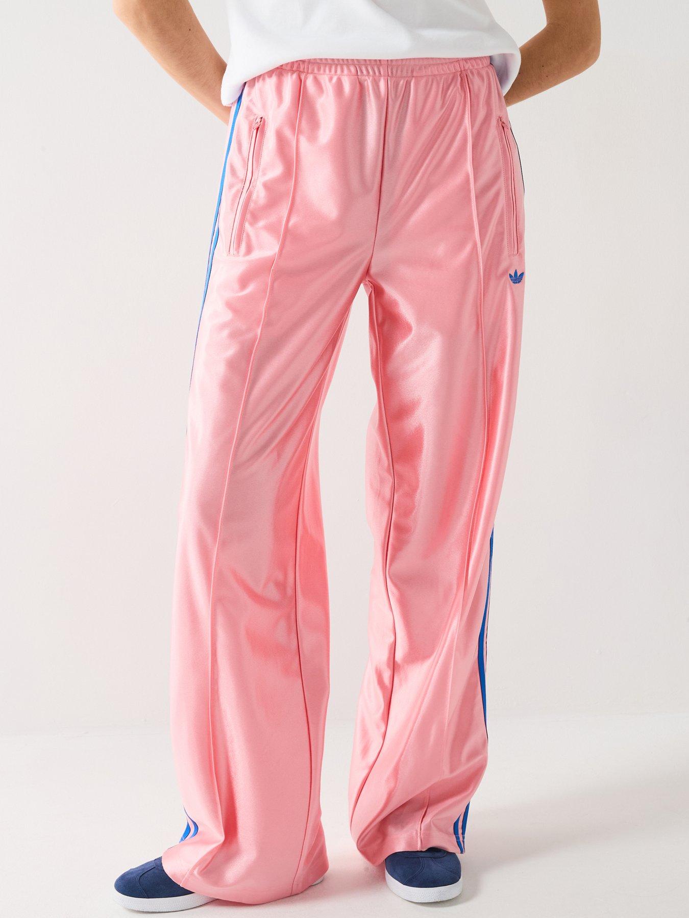adidas Originals Womens Firebird Loose Tracksuit Pants - Pink