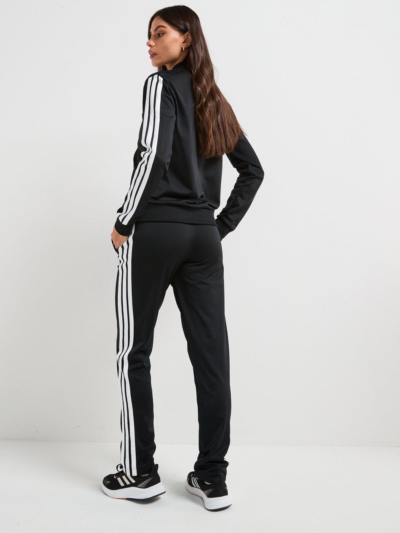 Image 2 of 6 of adidas Sportswear Women's Essentials 3-stripes Tracksuit - Black
