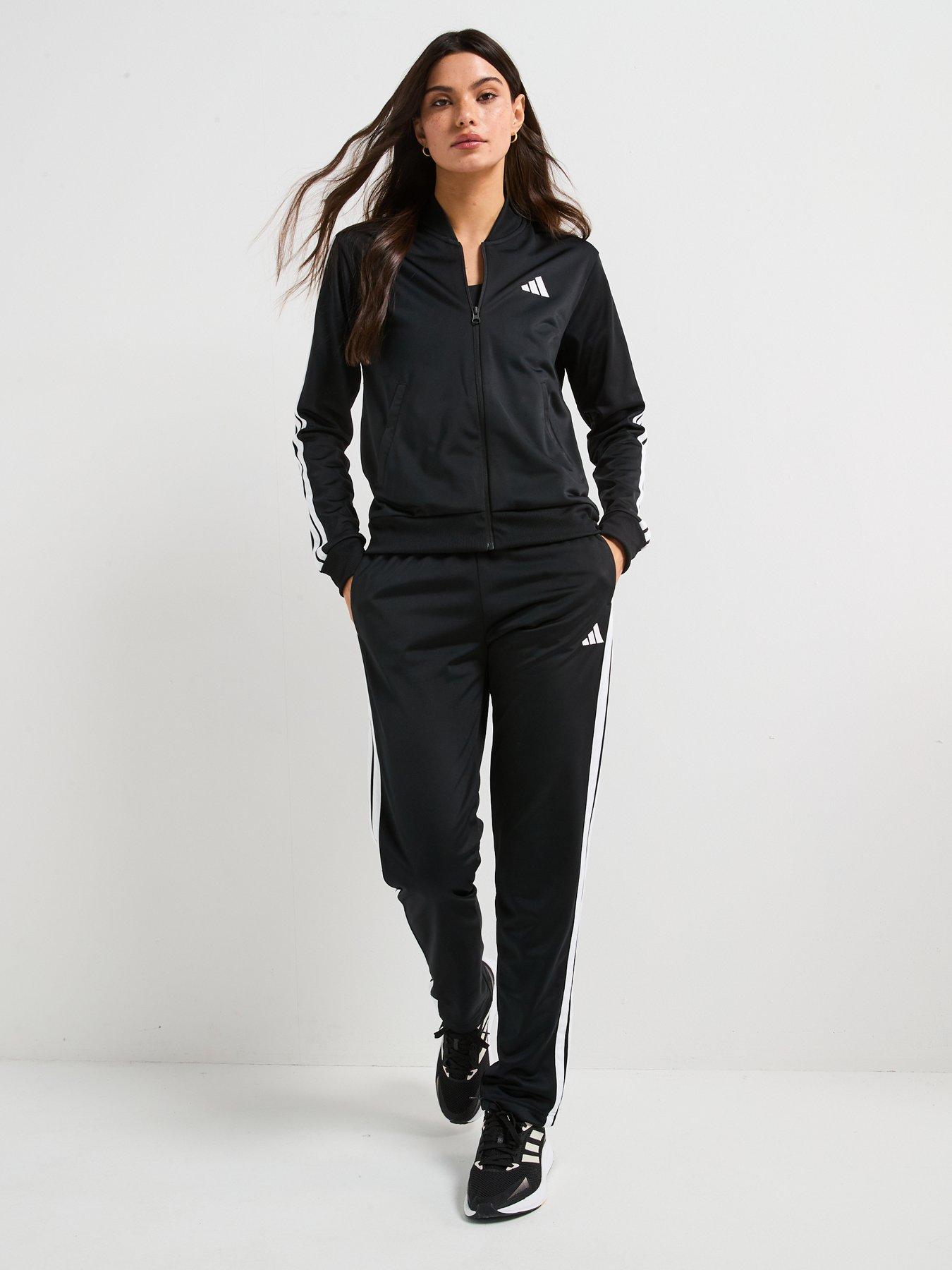 Image 3 of 6 of adidas Sportswear Women's Essentials 3-stripes Tracksuit - Black