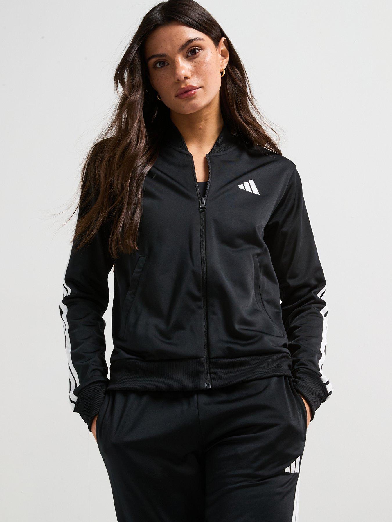 Image 4 of 6 of adidas Sportswear Women's Essentials 3-stripes Tracksuit - Black