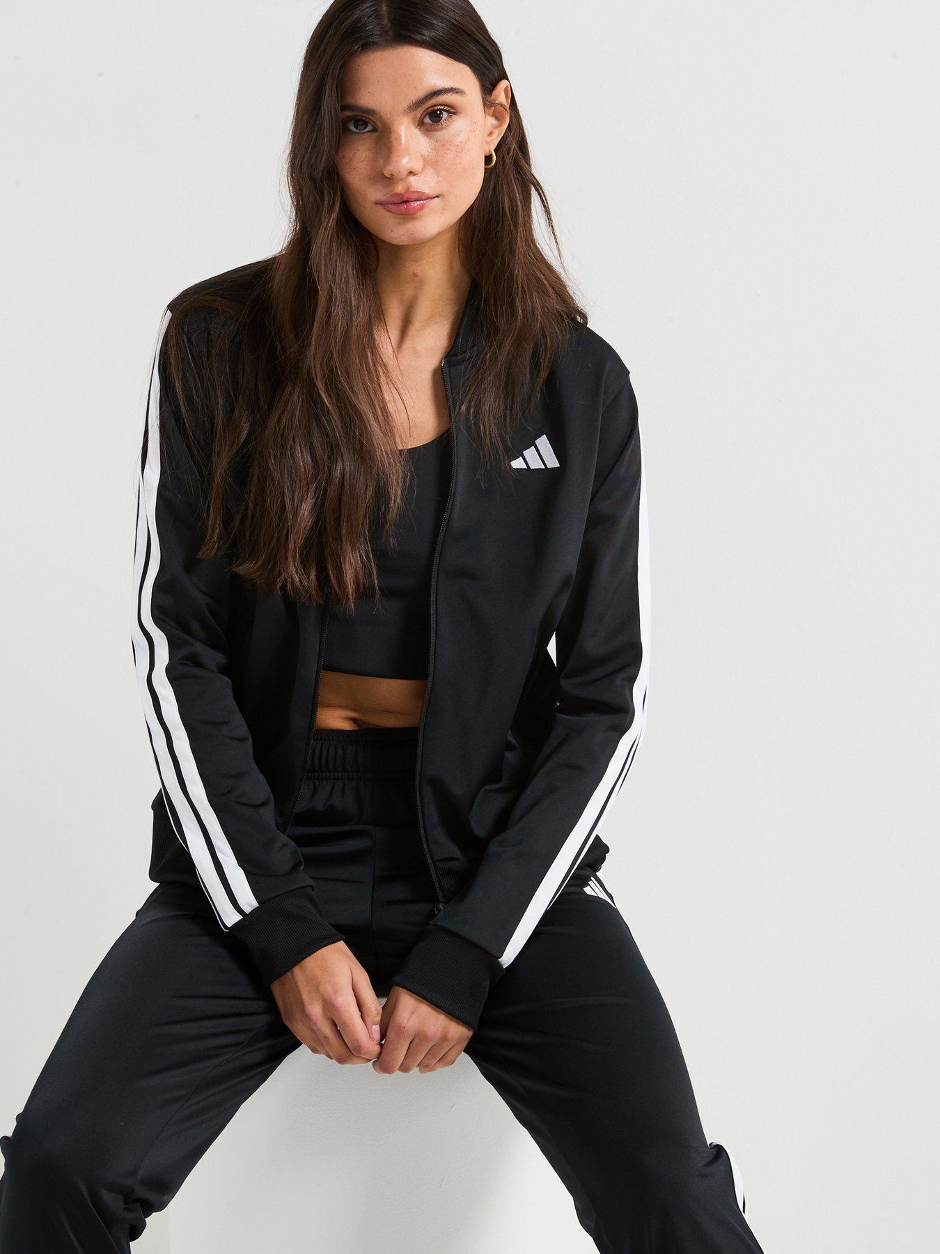 Image 5 of 6 of adidas Sportswear Women's Essentials 3-stripes Tracksuit - Black
