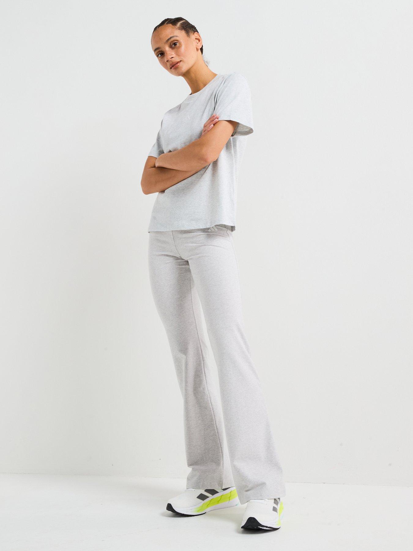  image of adidas-sportswear-womens-essentials-flared-leggings-grey