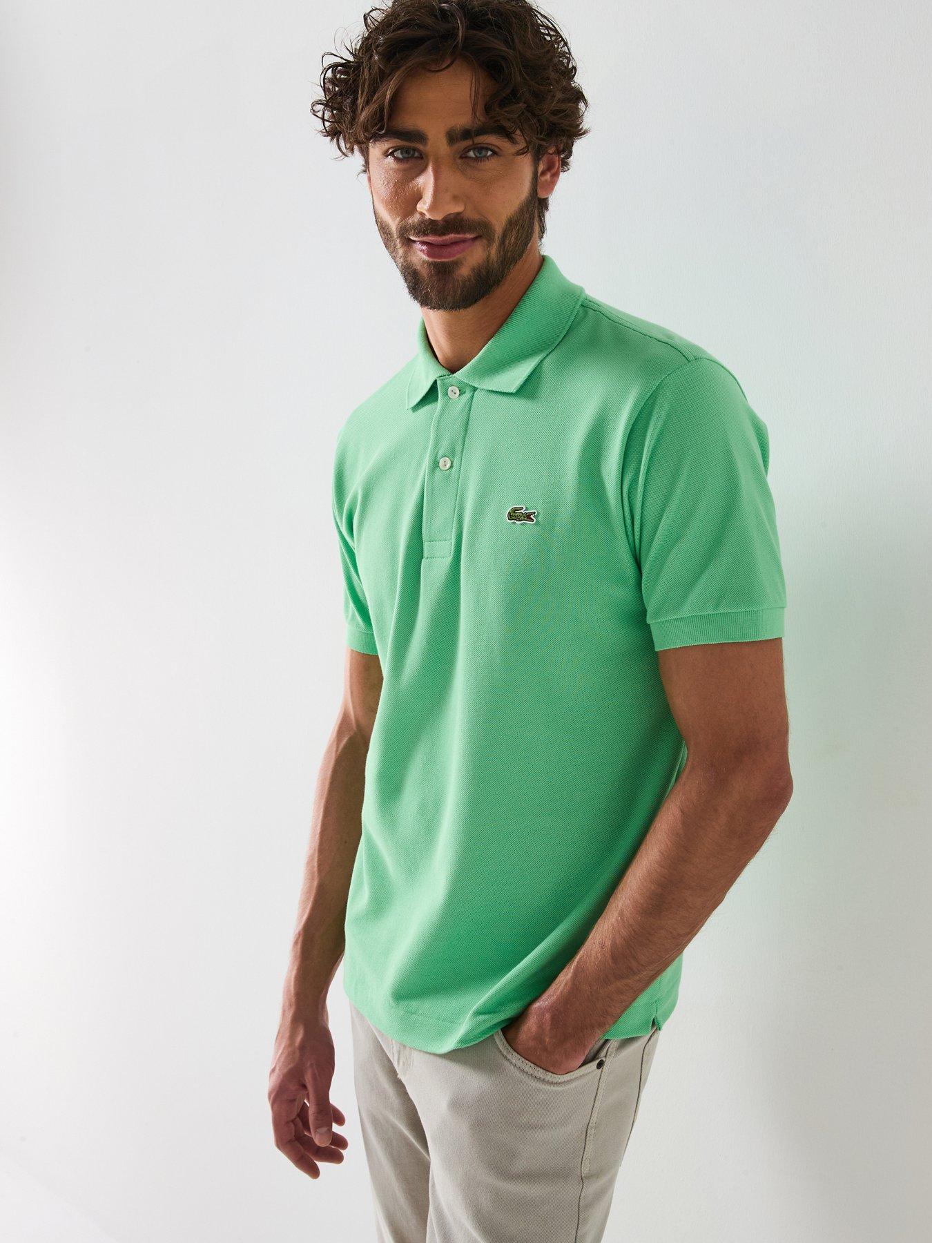 undefined Classic Fit L1212 Cotton Piqué Polo Shirt - Light Green