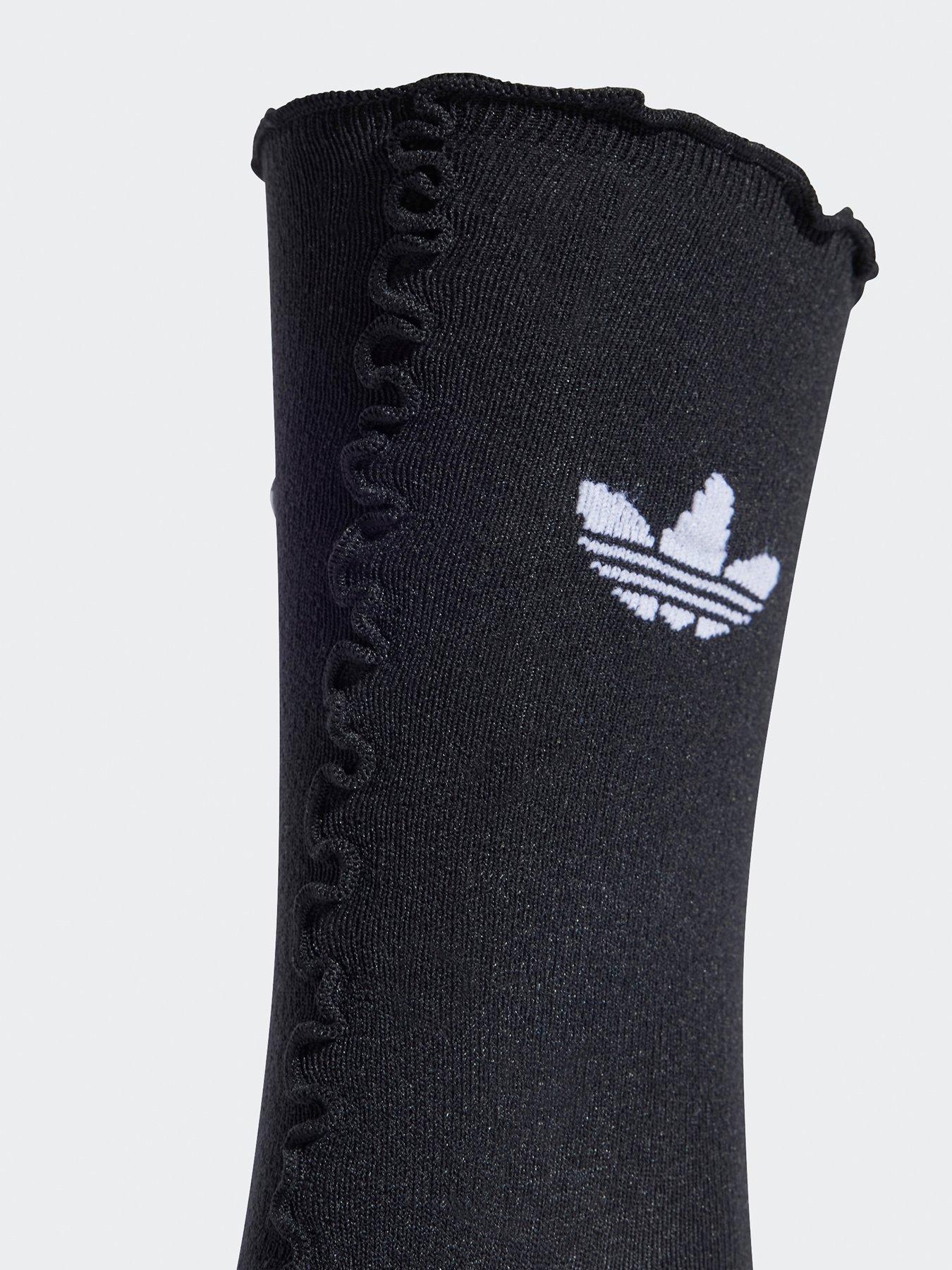  image of adidas-originals-womens-ruffle-socks-2-pairs-white