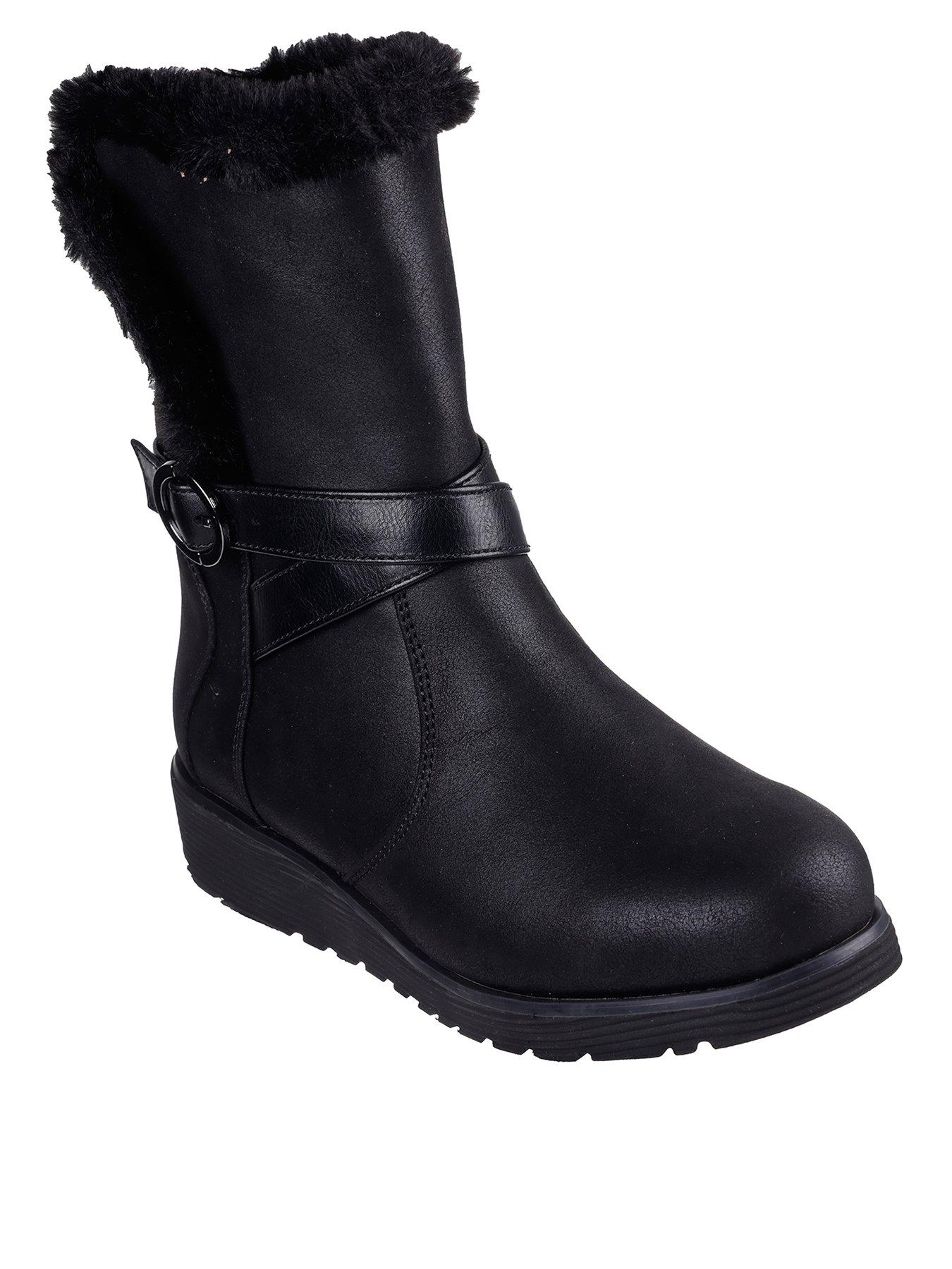 Keepsakes Wedge Boots Black