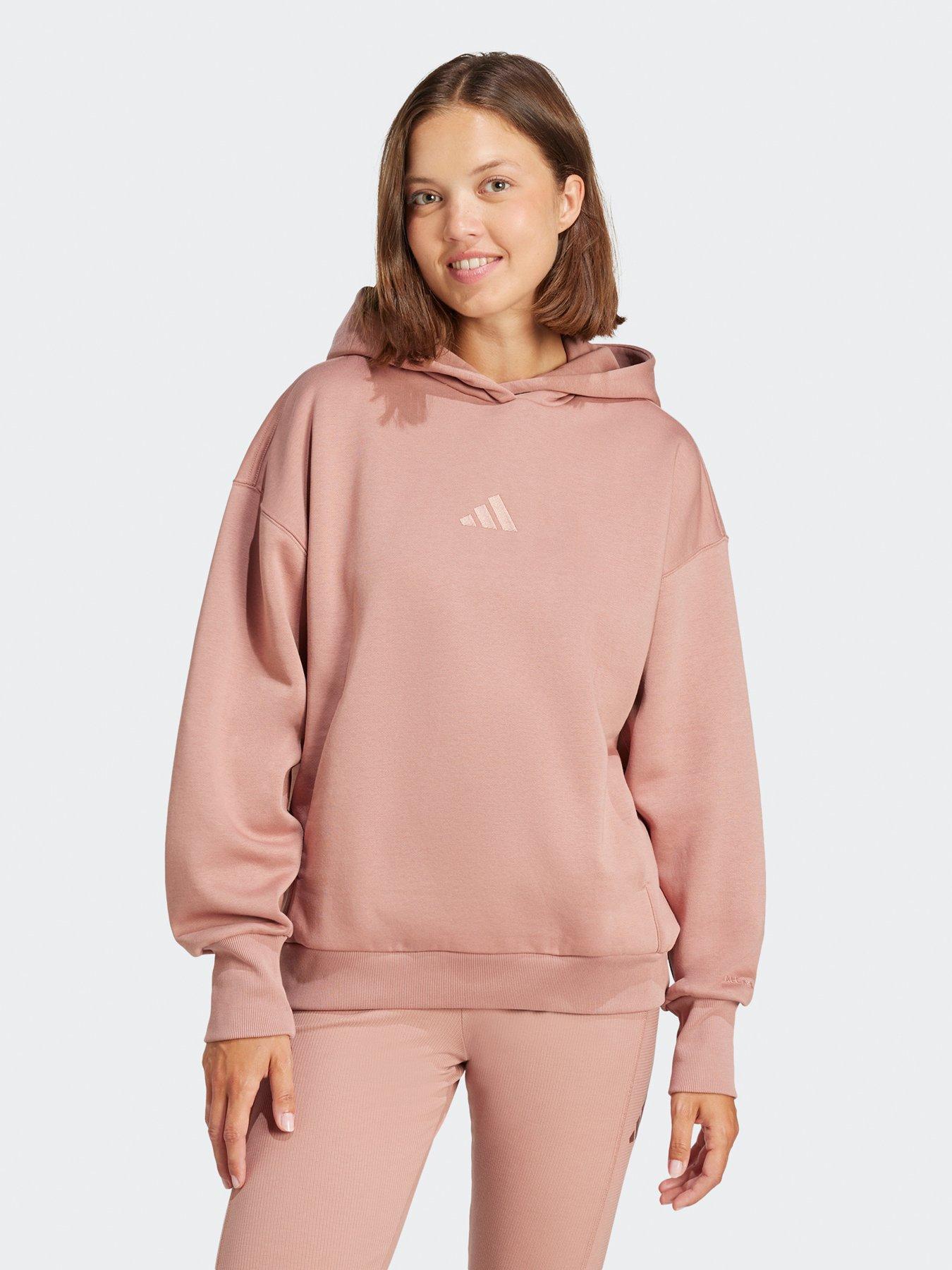  image of adidas-sportswear-womens-all-szn-fleece-hoodie-warm-clay