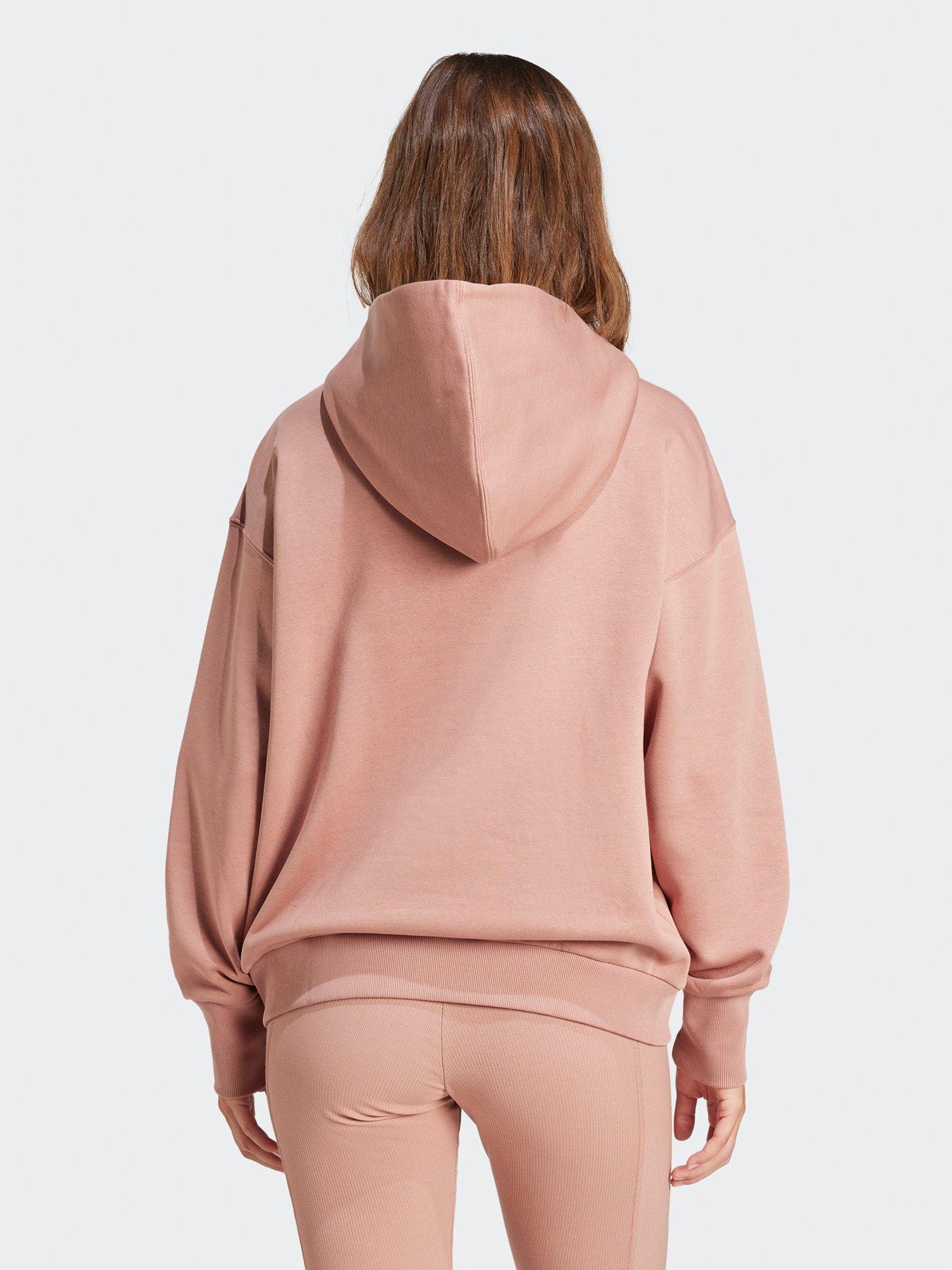  image of adidas-sportswear-womens-all-szn-fleece-hoodie-warm-clay