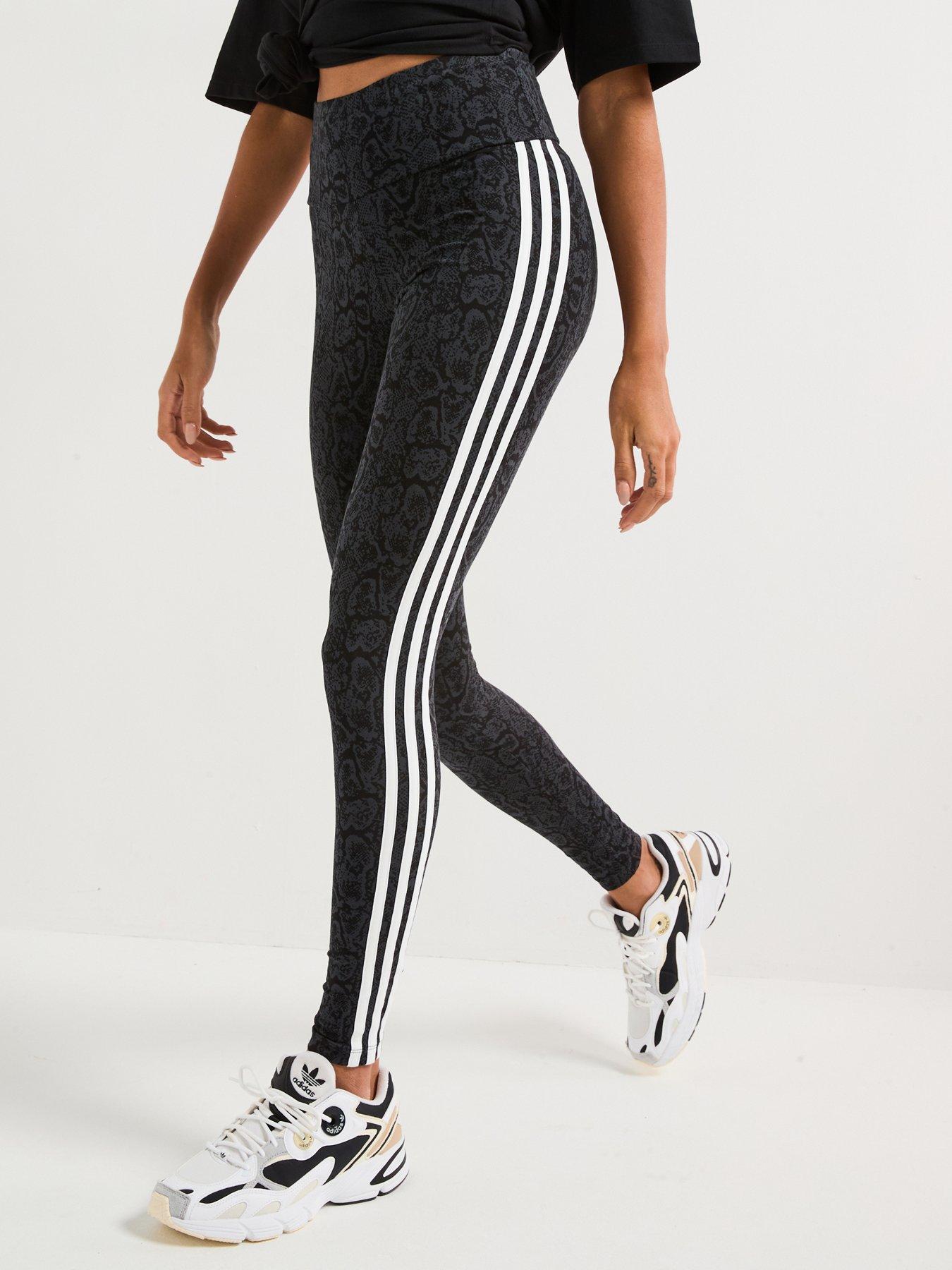 undefined Womens Snakeskin Allover Print Leggings - Black