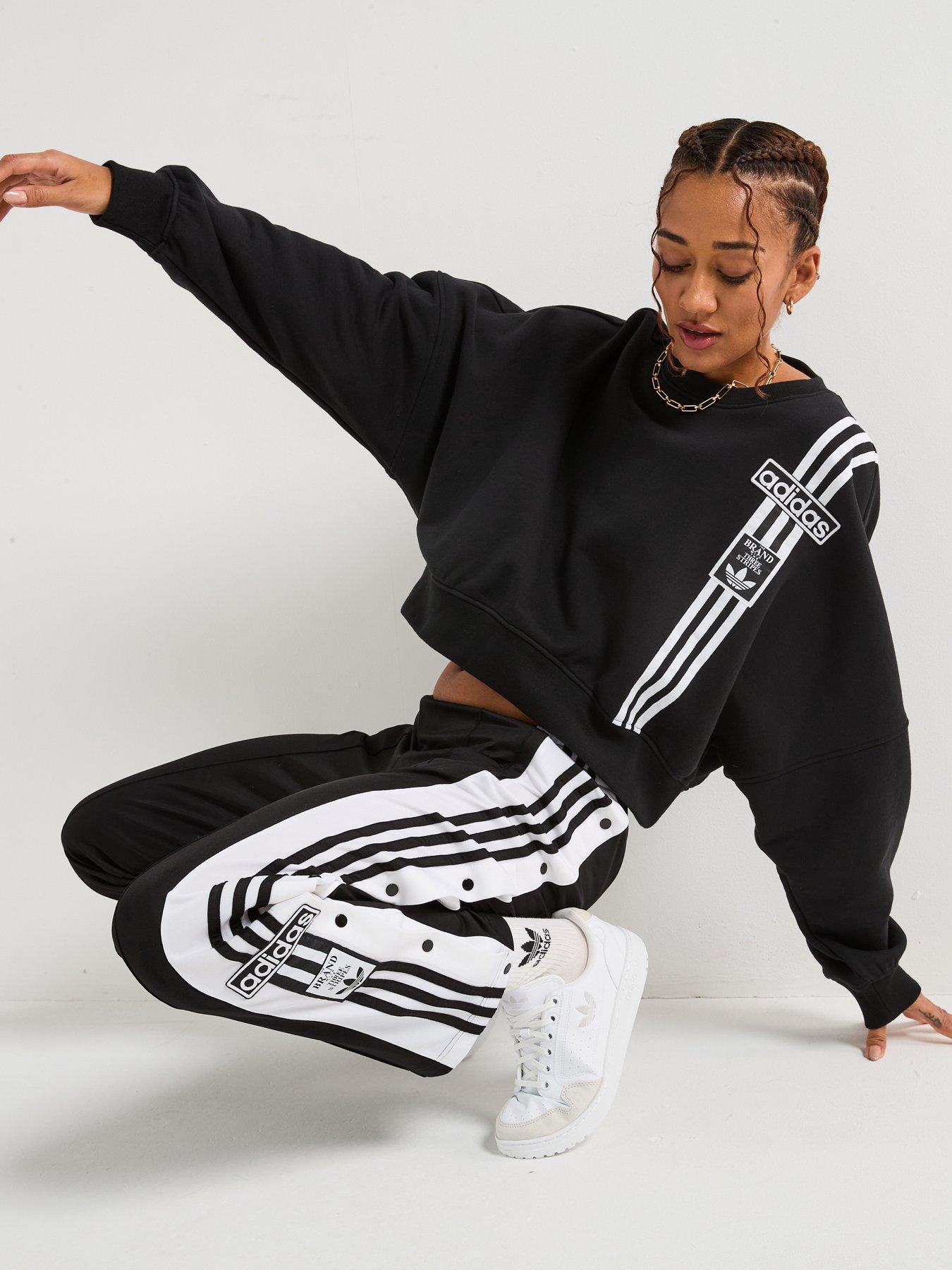  image of adidas-originals-womens-adibreak-tracksuit-bottoms-black