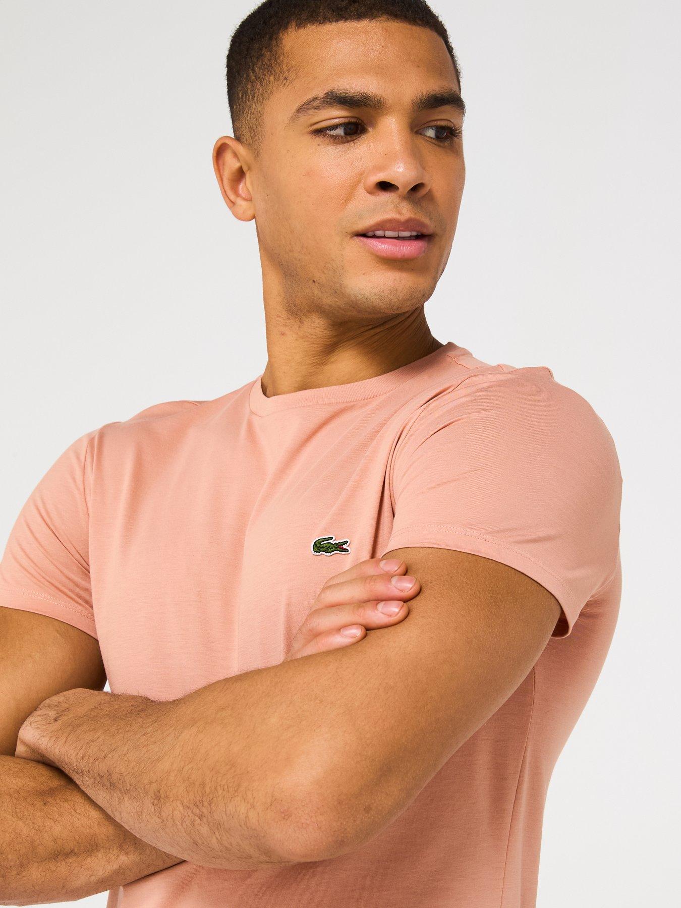  image of lacoste-regular-fit-lightweight-cotton-pima-jersey-t-shirt-light-brown