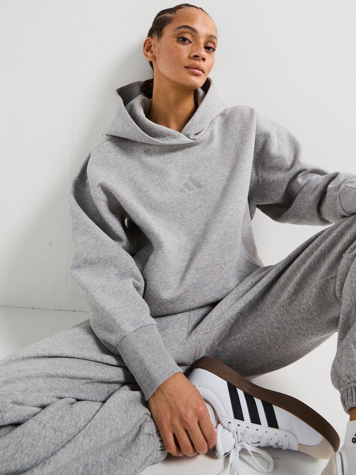  image of adidas-sportswear-womens-all-szn-fleece-hoodie-grey