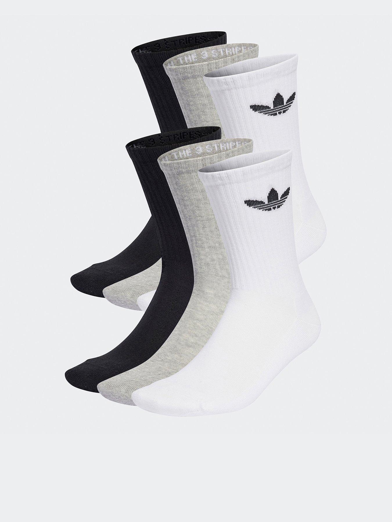 adidas-originals-womens-trefoil-cushion-crew-socks-6-pairs-black