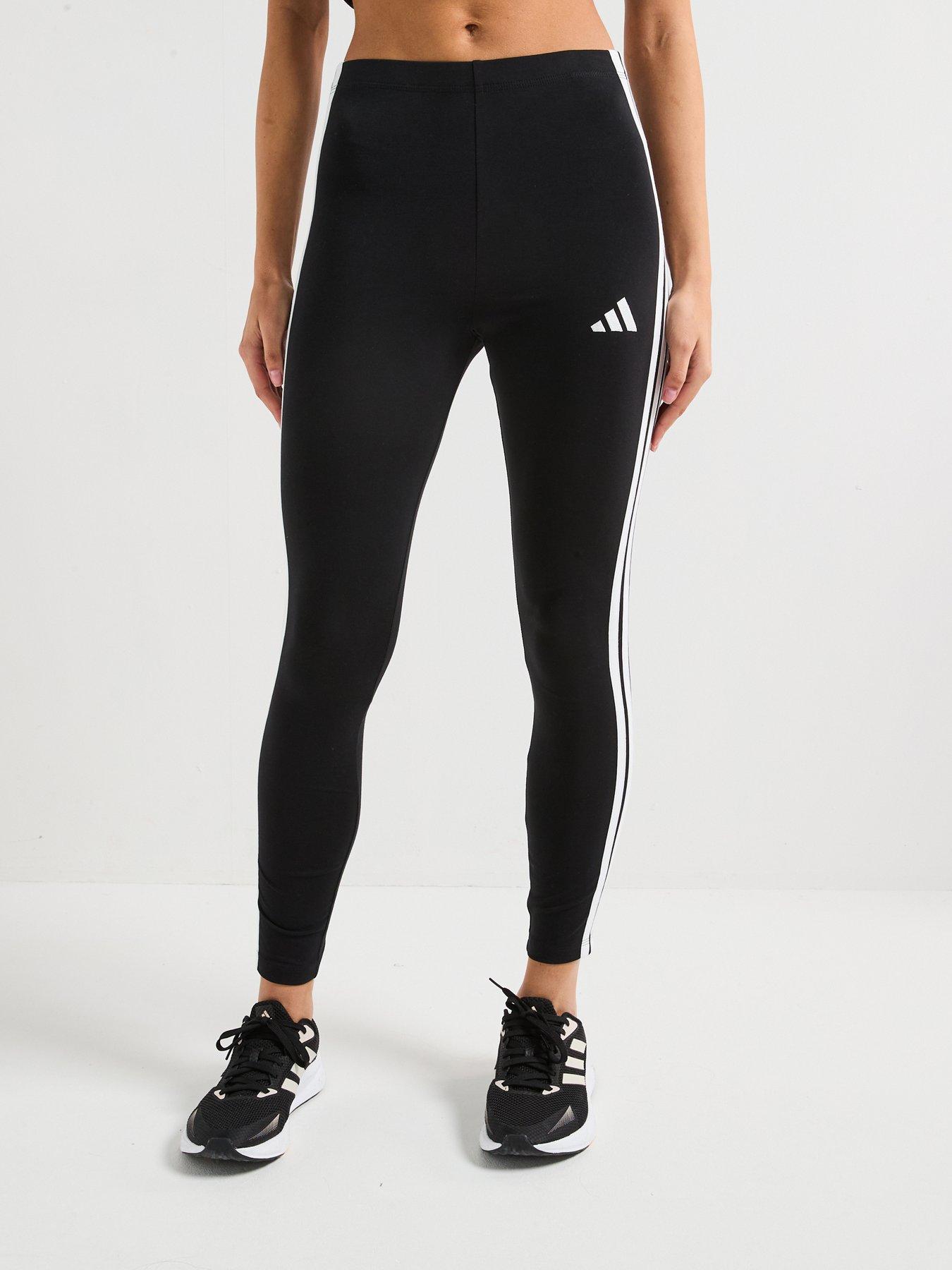  image of adidas-sportswear-womens-essentials-3-stripes-cotton-leggings-black