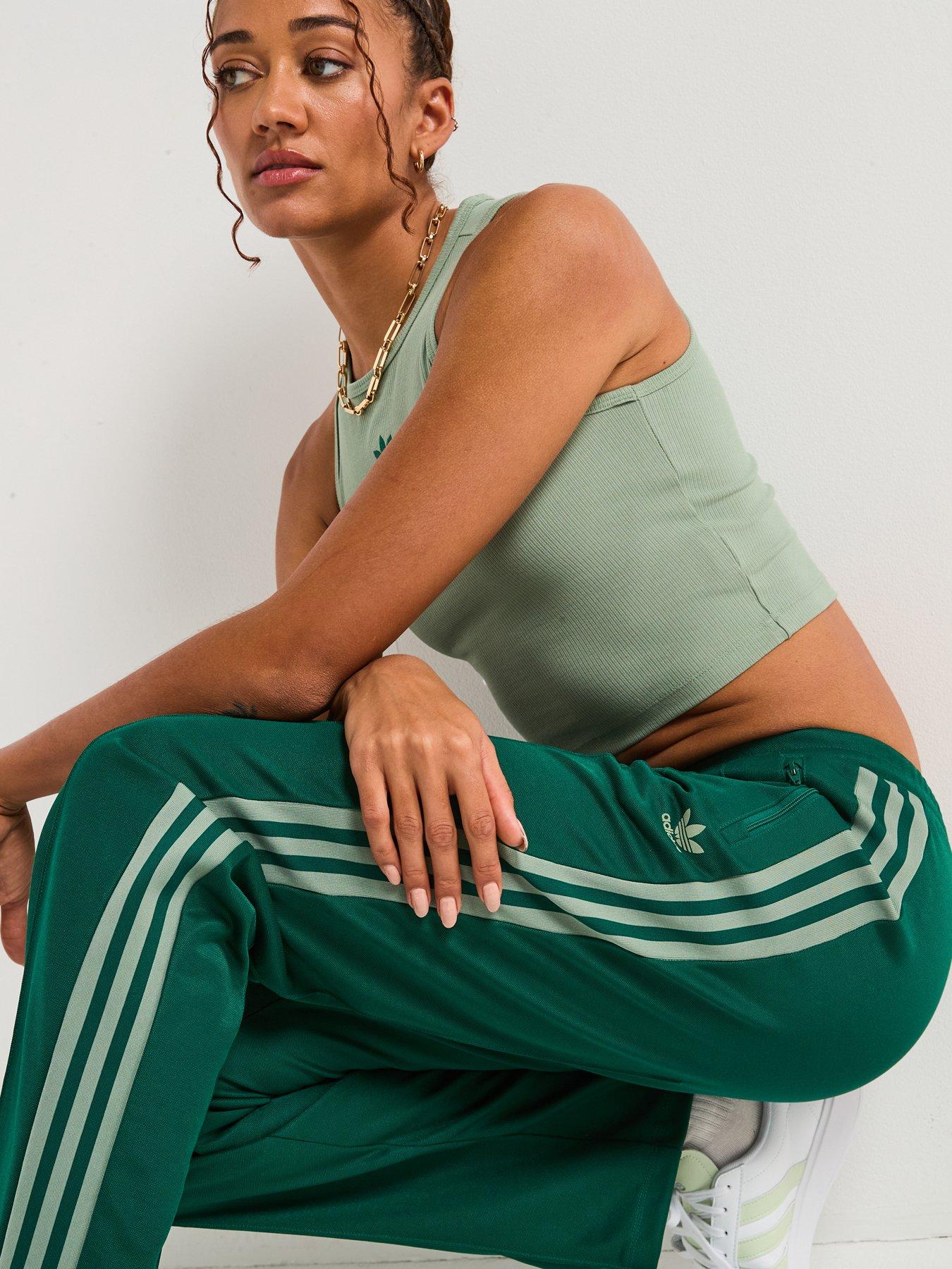  image of adidas-originals-womens-beckenbauer-track-pants-green