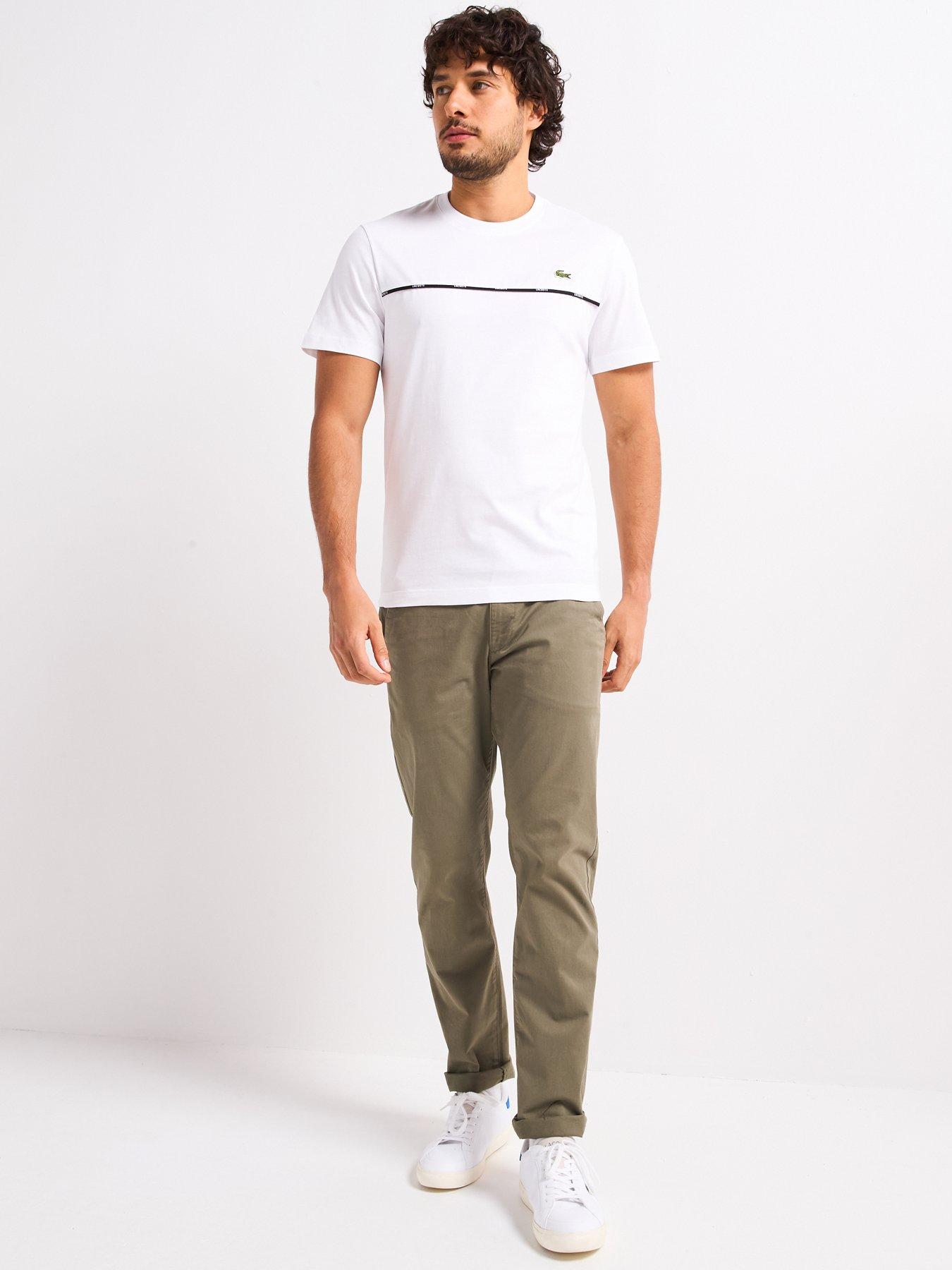  image of lacoste-regular-fit-trim-jersey-t-shirt-white