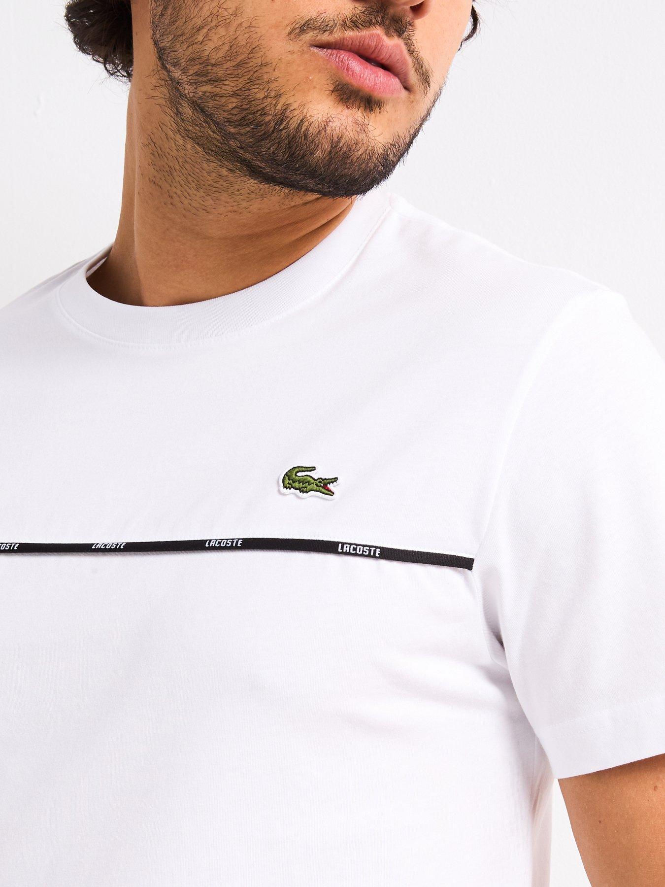  image of lacoste-regular-fit-trim-jersey-t-shirt-white